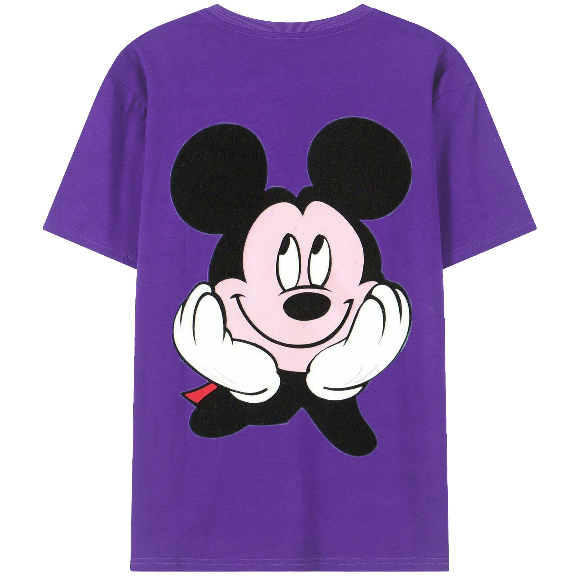 （画像用） ミッキーマウス Mickey Mouse 綿100％半袖Tシャツ（背面プリント）