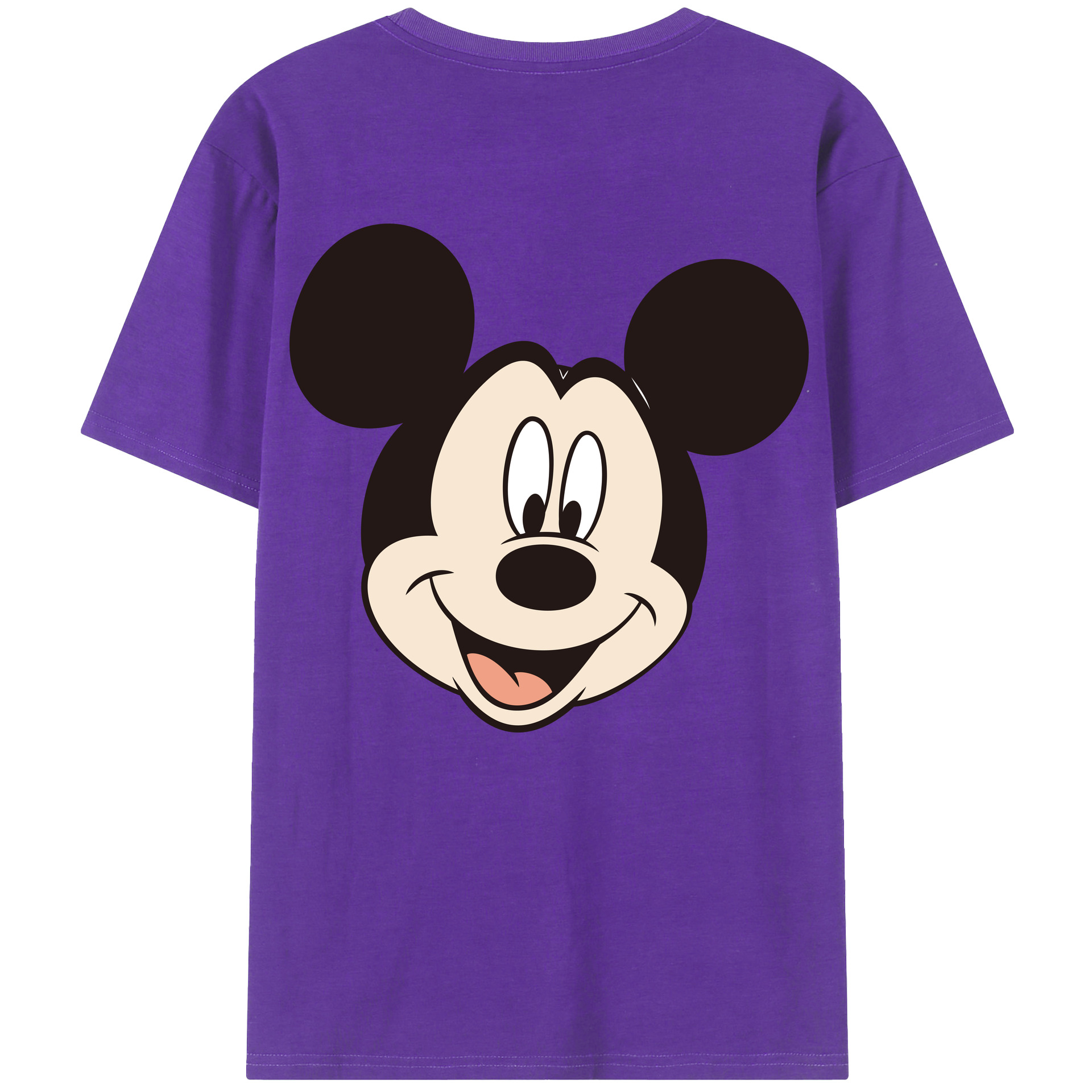 （画像用） ミッキーマウス Mickey Mouse 綿100％半袖Tシャツ（背面プリント）