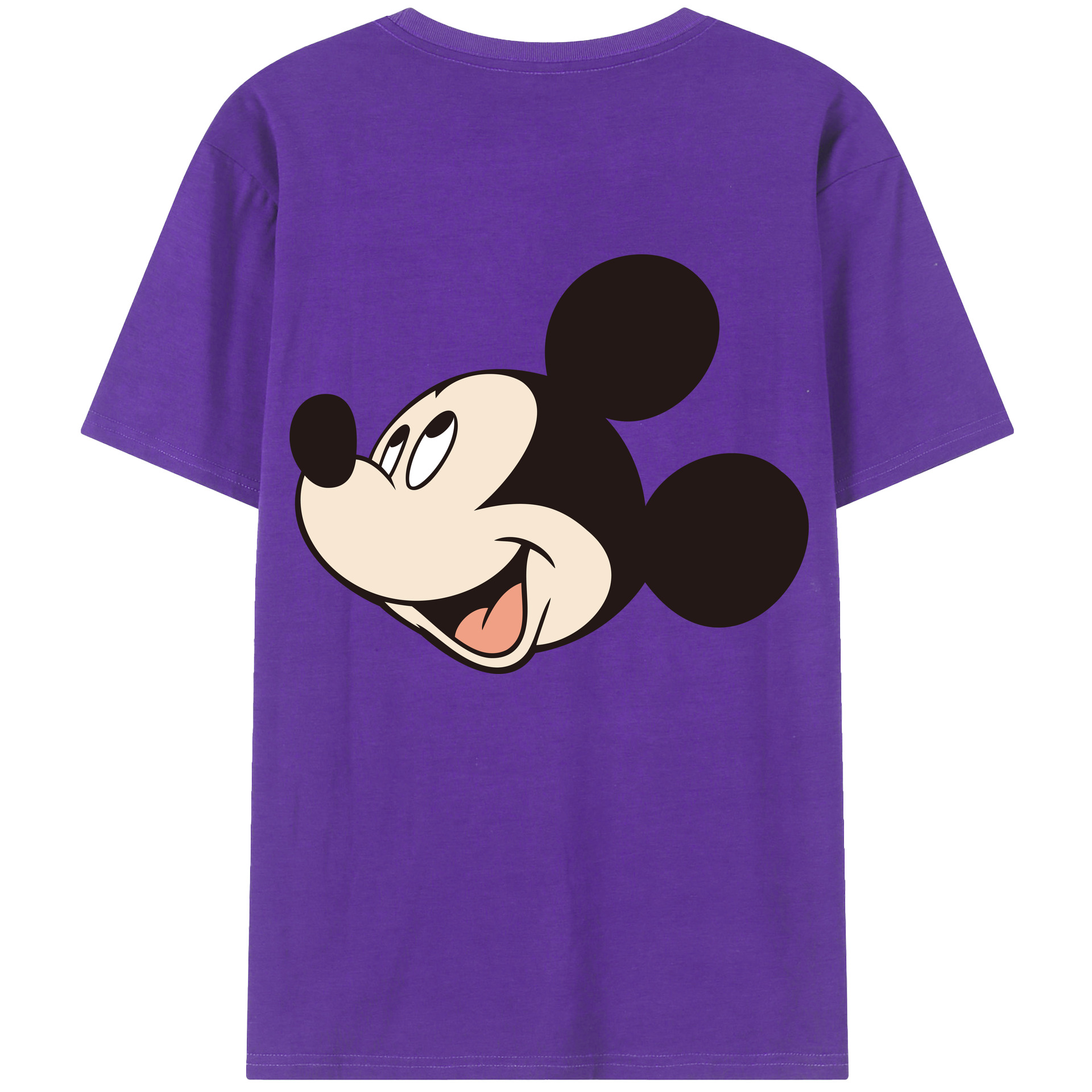 （画像用） ミッキーマウス Mickey Mouse 綿100％半袖Tシャツ（背面プリント）