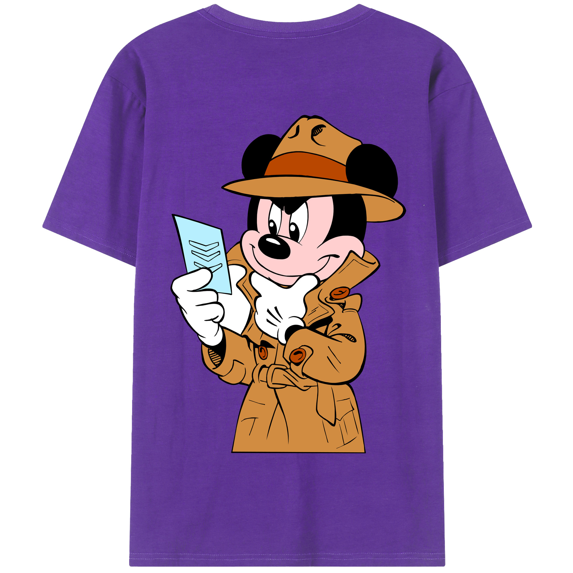 （画像用） ミッキーマウス Mickey Mouse 綿100％半袖Tシャツ（背面プリント）