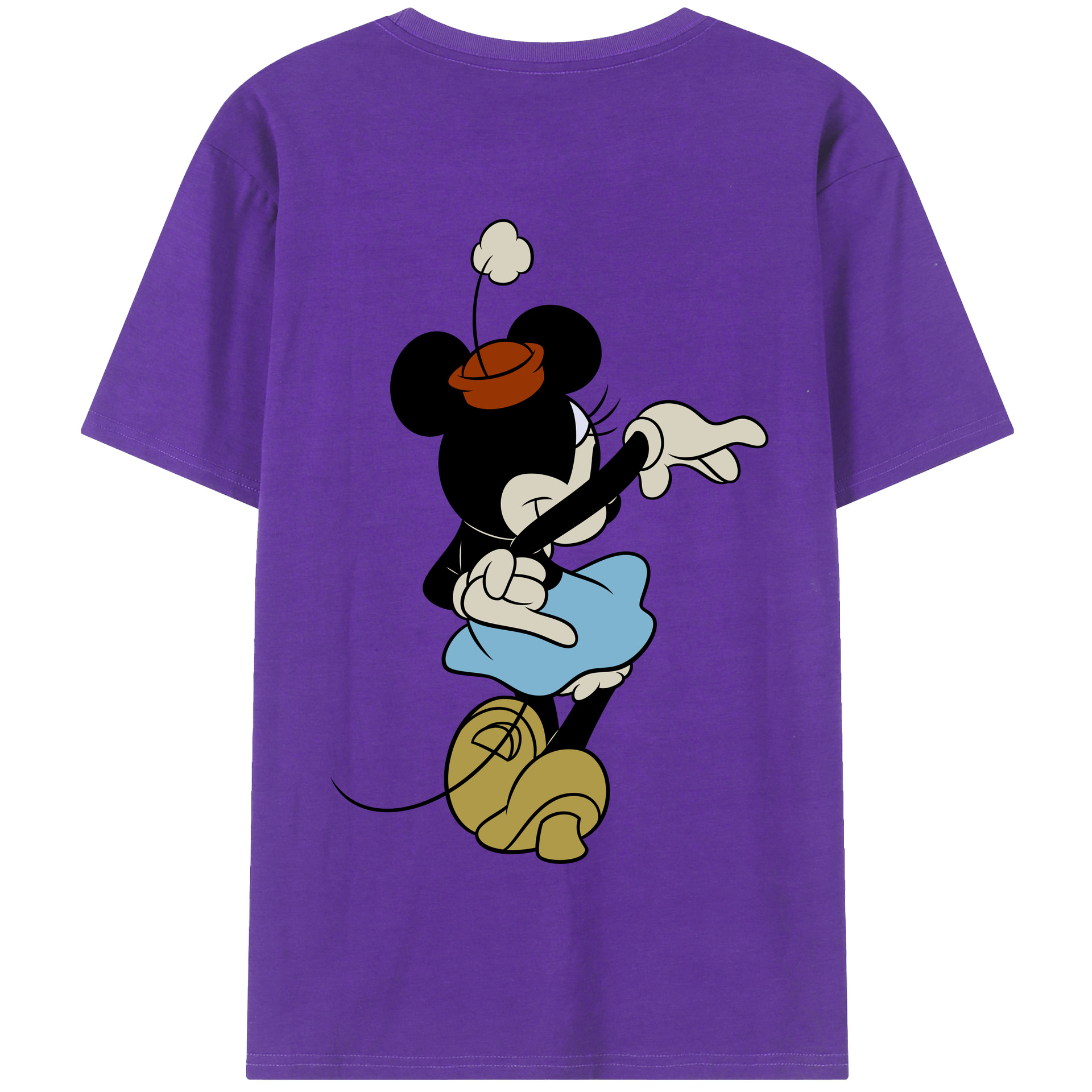 （画像用） ミッキーマウス Mickey Mouse 綿100％半袖Tシャツ（背面プリント）