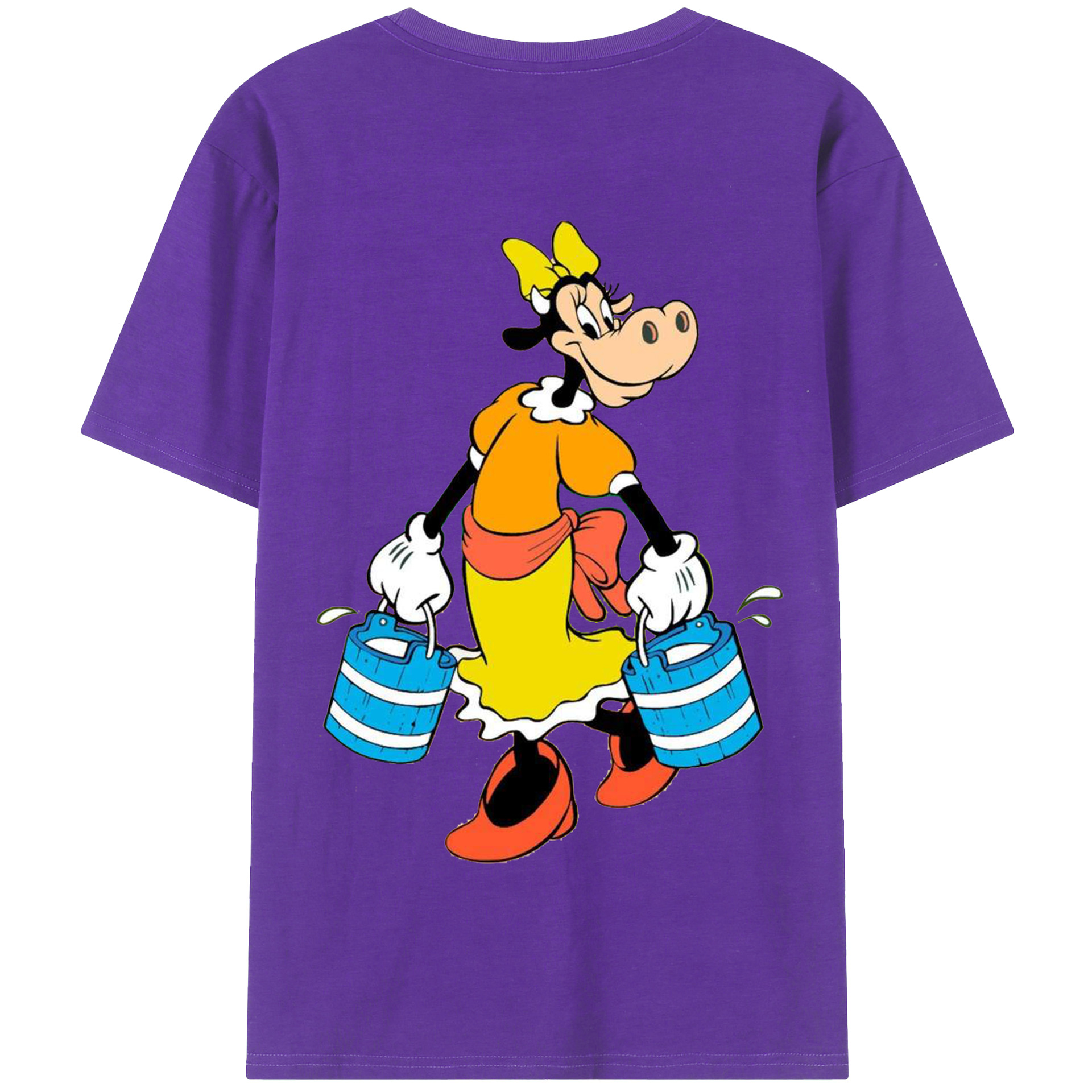 （画像用） ミッキーマウス Mickey Mouse 綿100％半袖Tシャツ（背面プリント）