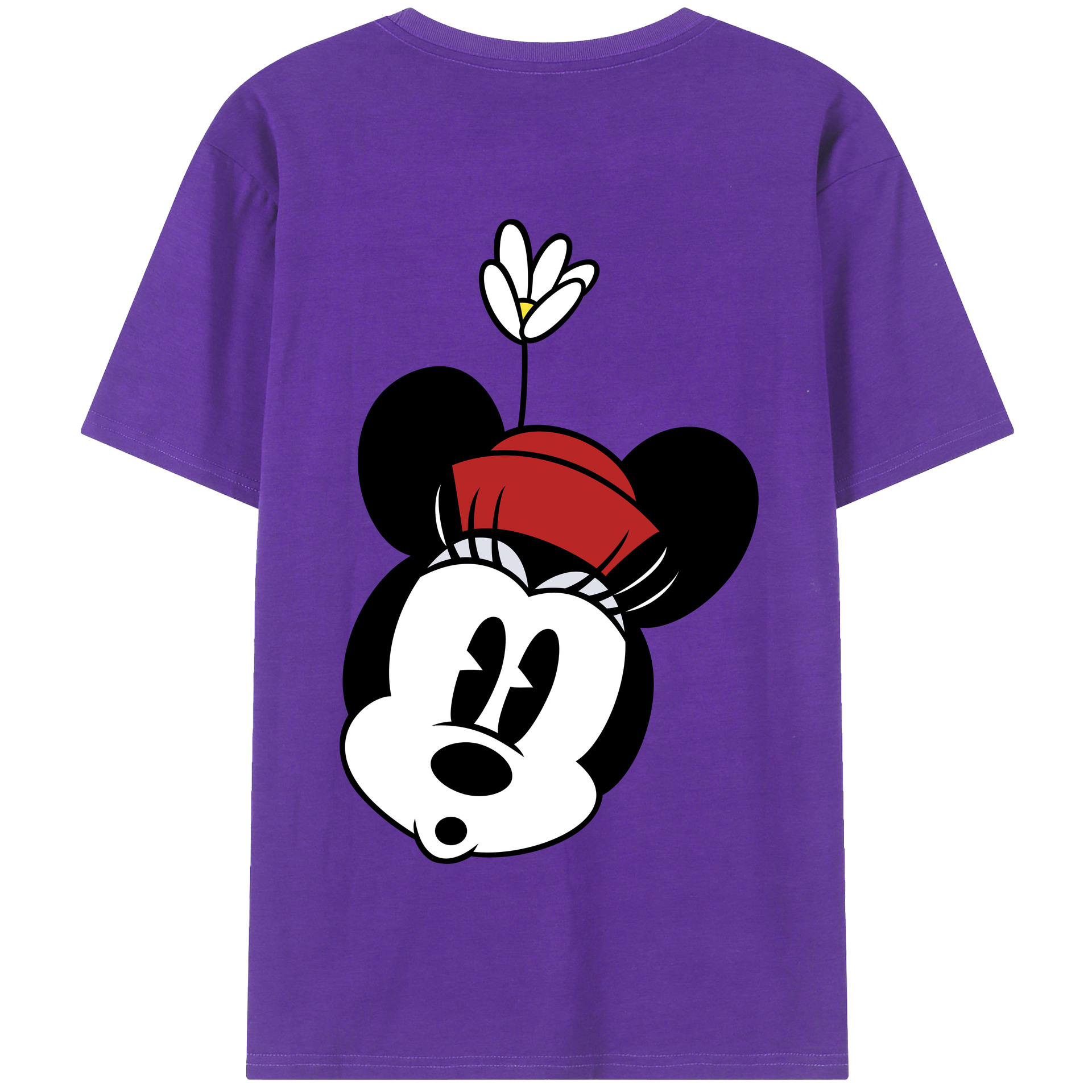 （画像用） ミッキーマウス Mickey Mouse 綿100％半袖Tシャツ（背面プリント）