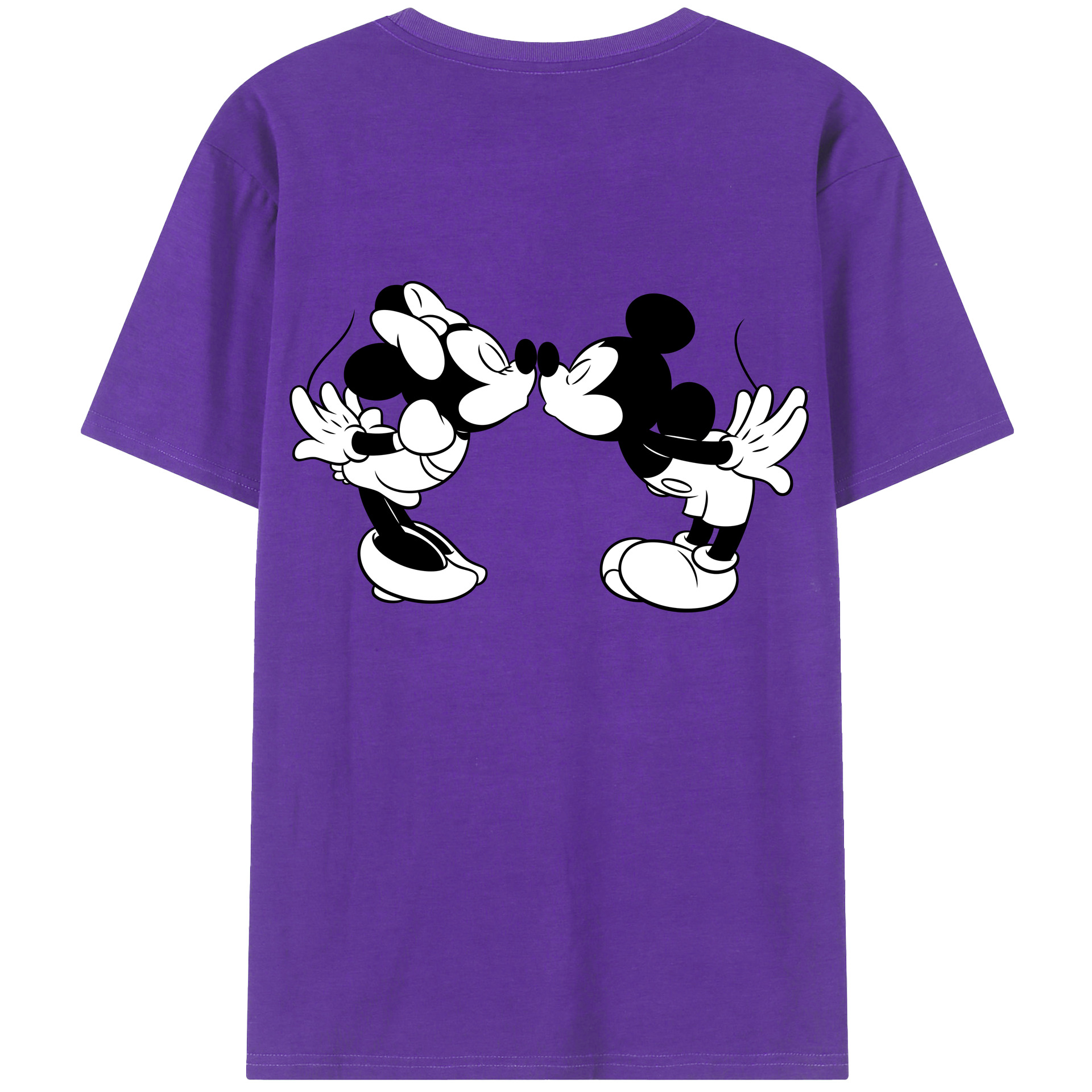 （画像用） ミッキーマウス Mickey Mouse 綿100％半袖Tシャツ（背面プリント）
