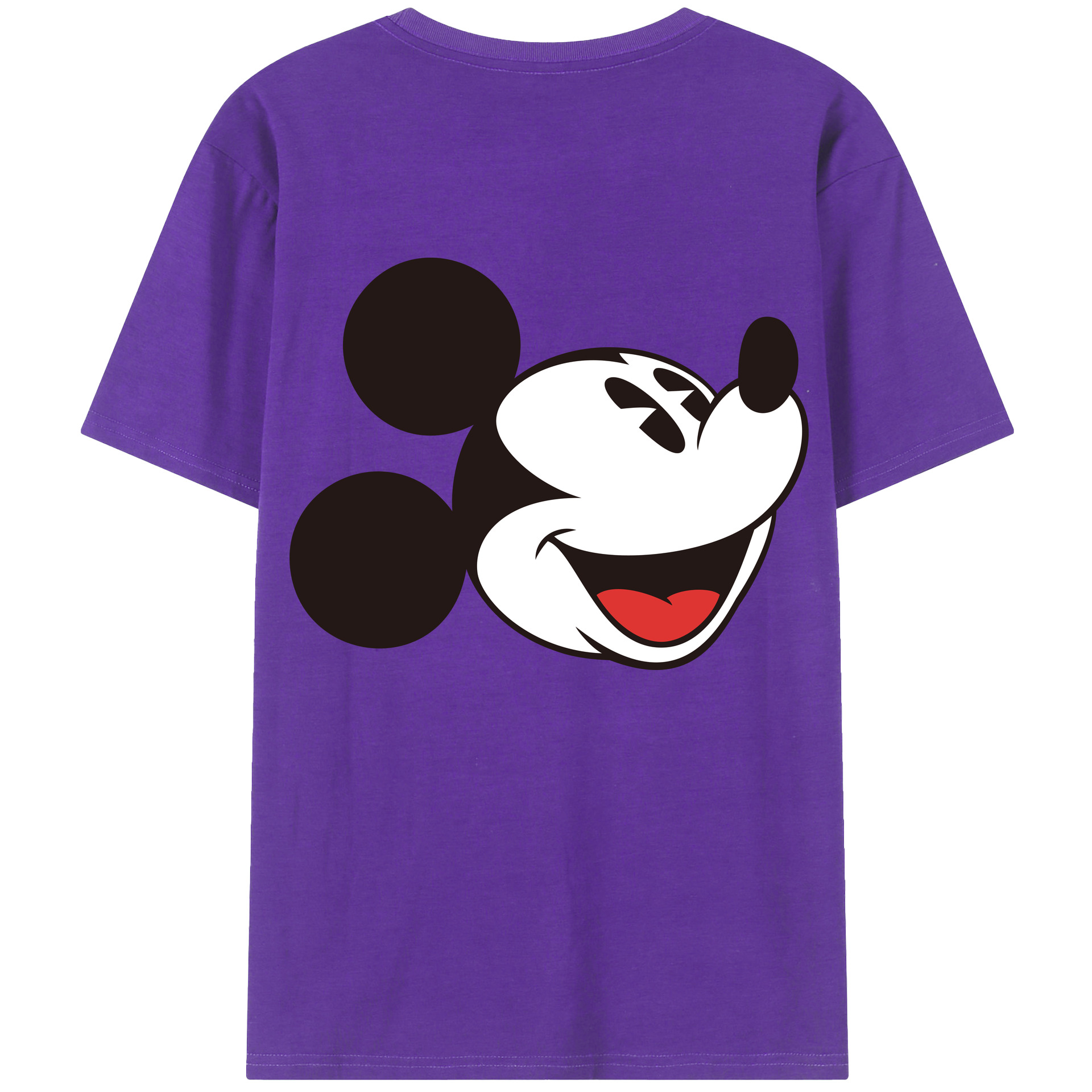 （画像用） ミッキーマウス Mickey Mouse 綿100％半袖Tシャツ（背面プリント）