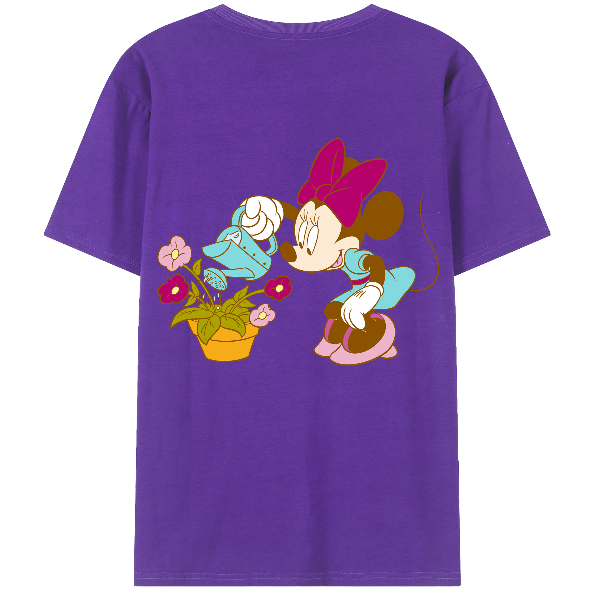（画像用） ミッキーマウス Mickey Mouse 綿100％半袖Tシャツ（背面プリント）