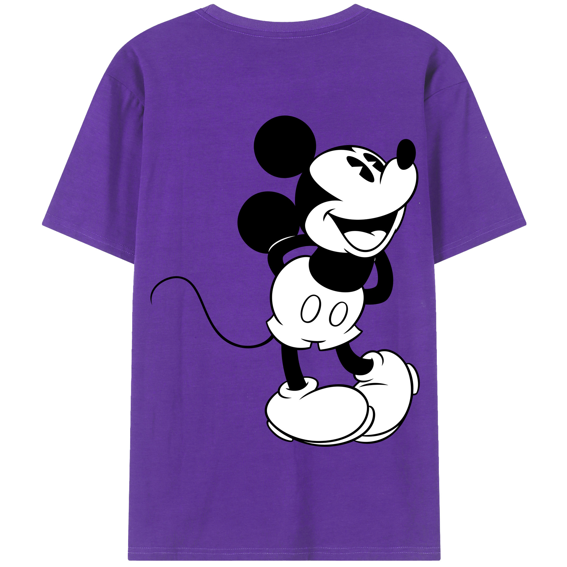 （画像用） ミッキーマウス Mickey Mouse 綿100％半袖Tシャツ（背面プリント）