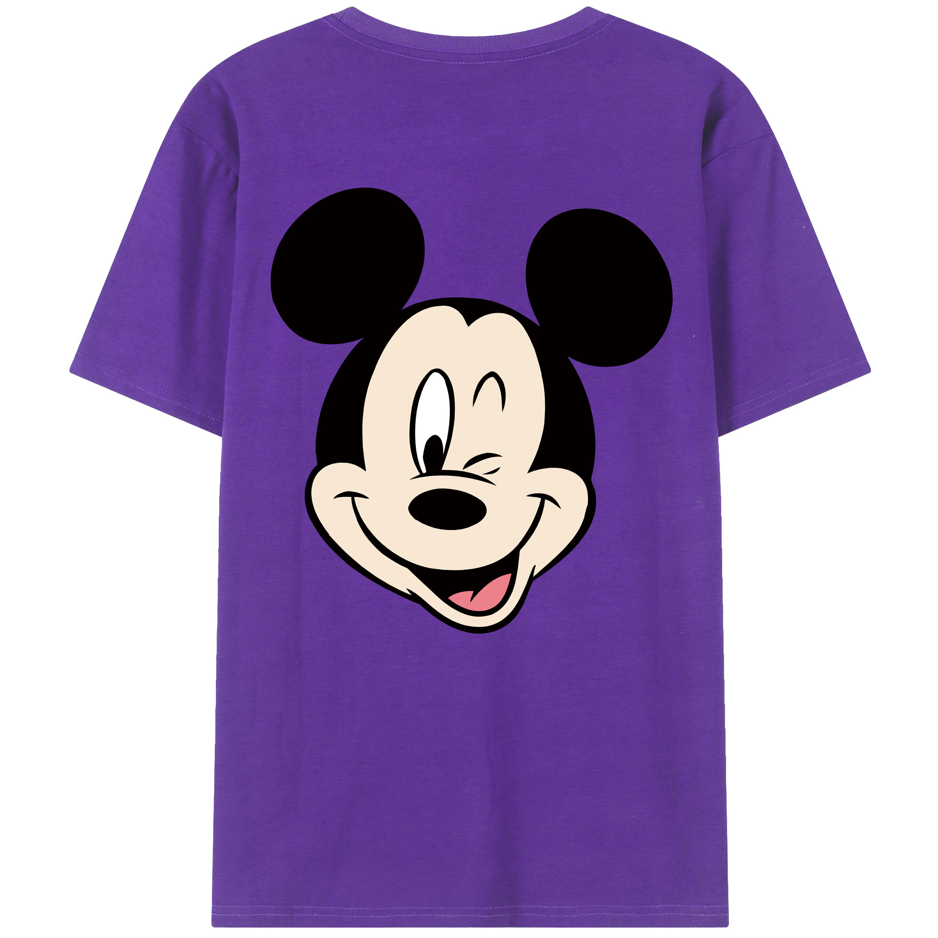 （画像用） ミッキーマウス Mickey Mouse 綿100％半袖Tシャツ（背面プリント）