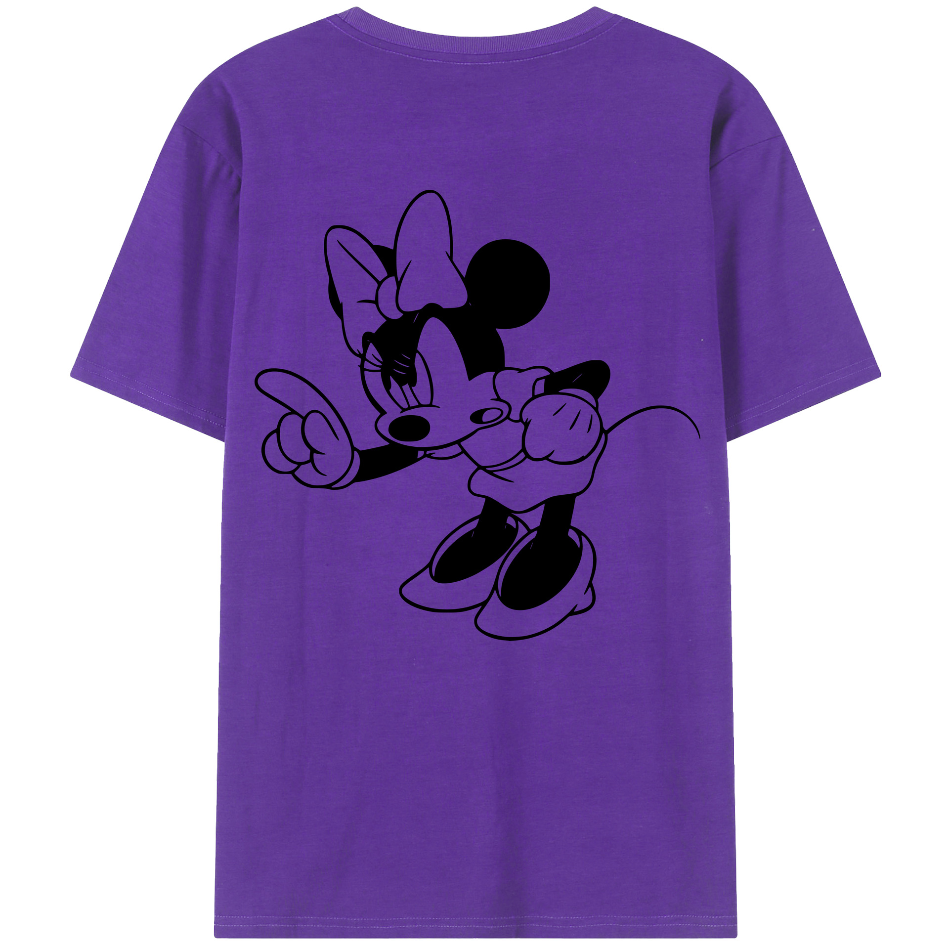 （画像用） ミッキーマウス Mickey Mouse 綿100％半袖Tシャツ（背面プリント）