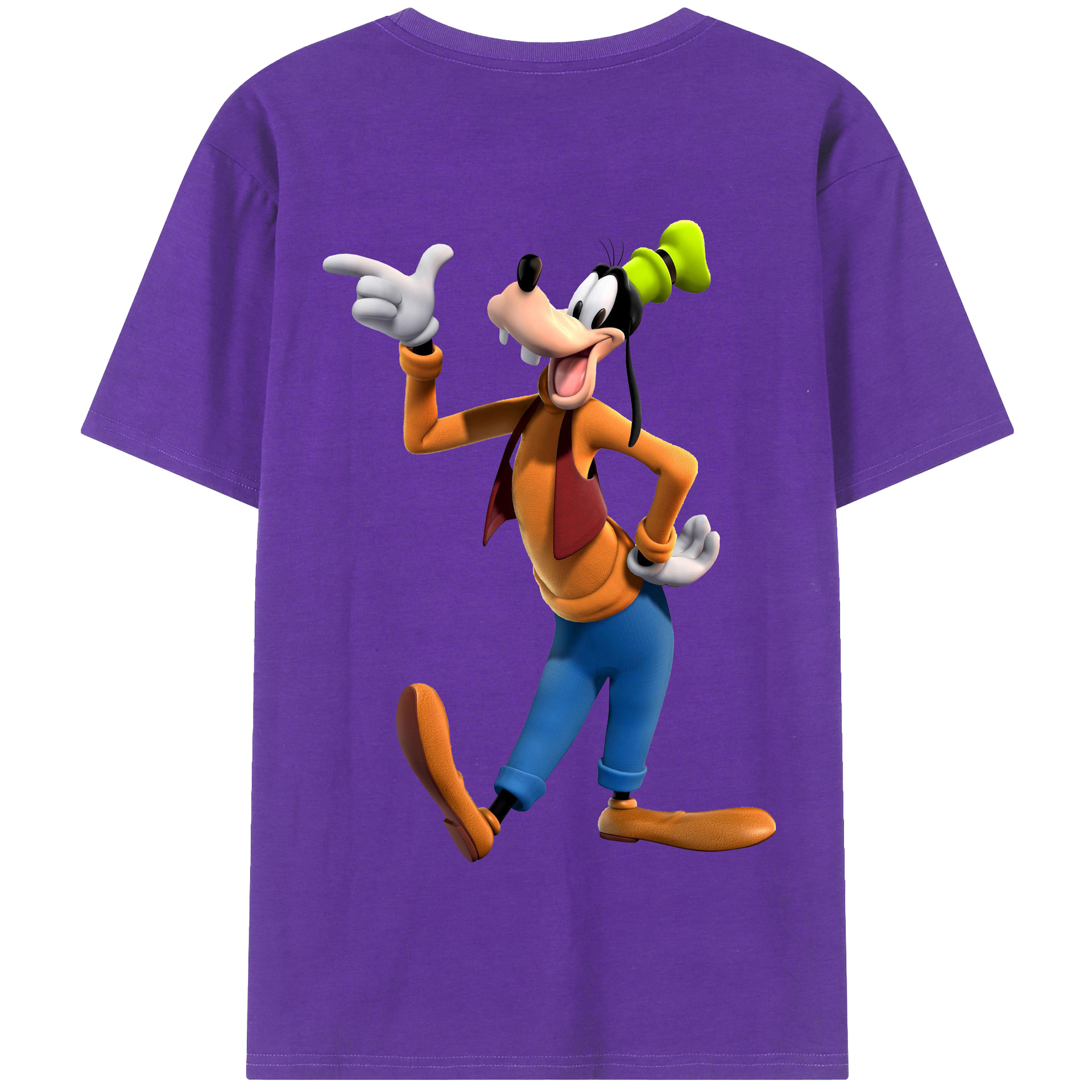 （画像用） ミッキーマウス Mickey Mouse 綿100％半袖Tシャツ（背面プリント）