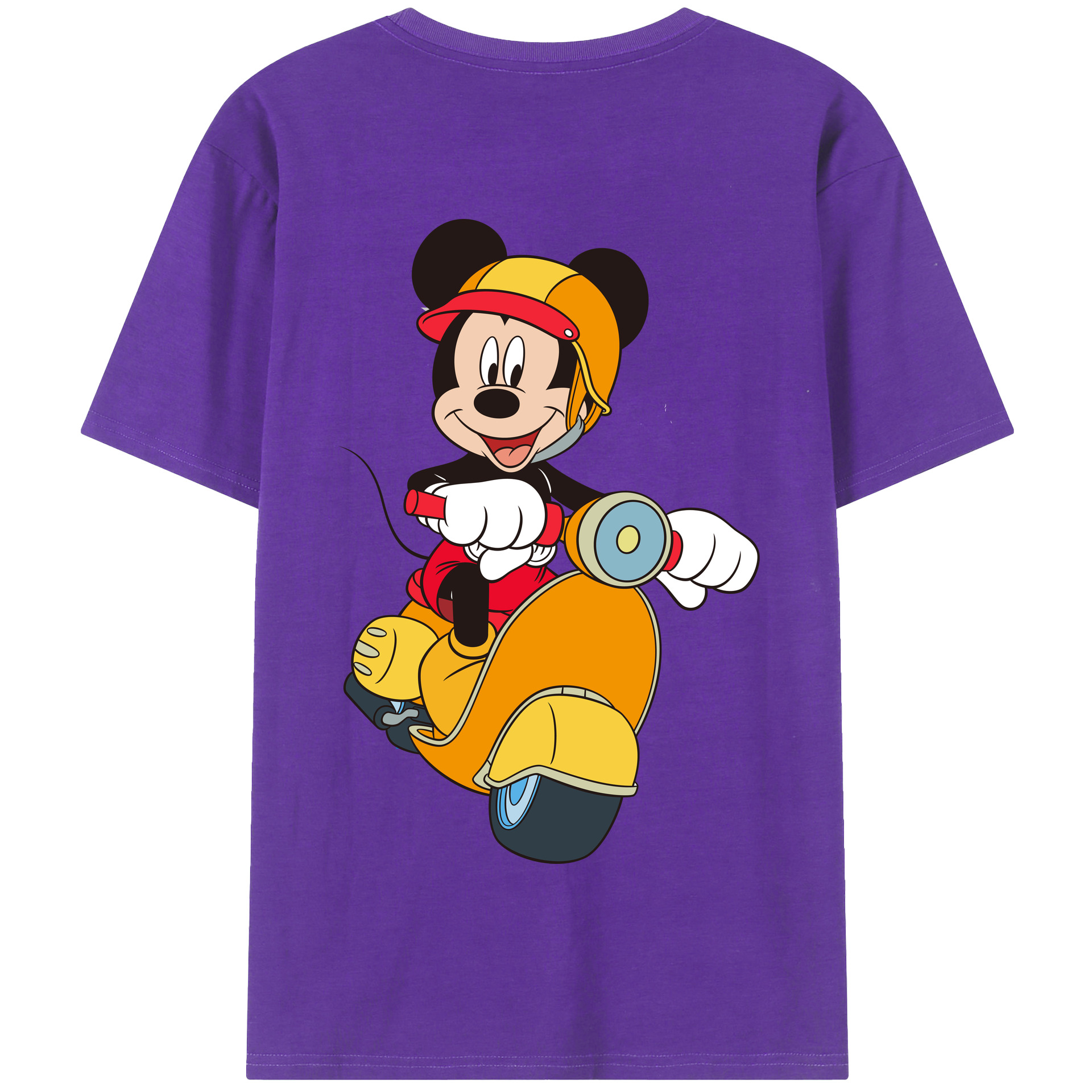 （画像用） ミッキーマウス Mickey Mouse 綿100％半袖Tシャツ（背面プリント）