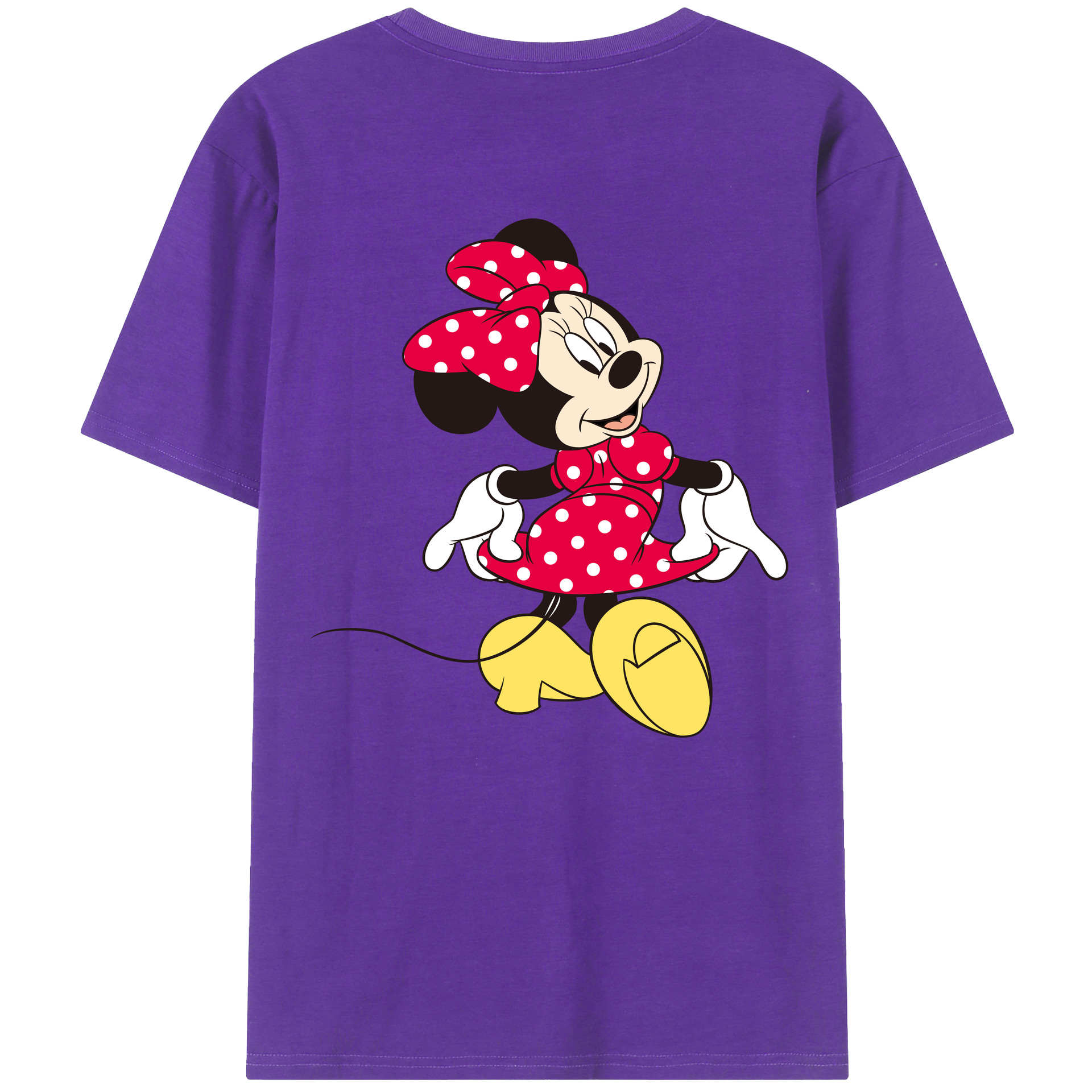 （画像用） ミッキーマウス Mickey Mouse 綿100％半袖Tシャツ（背面プリント）