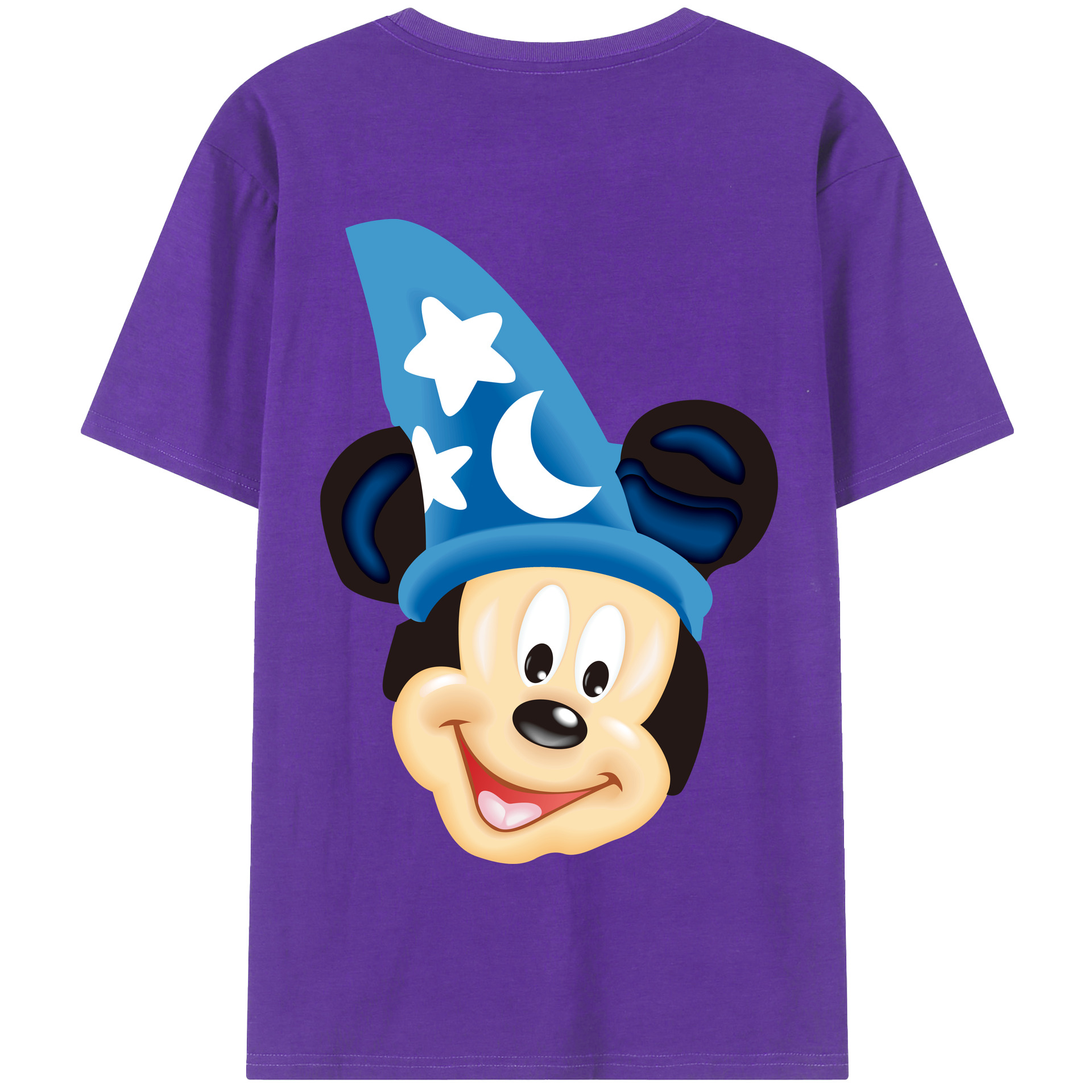 （画像用） ミッキーマウス Mickey Mouse 綿100％半袖Tシャツ（背面プリント）