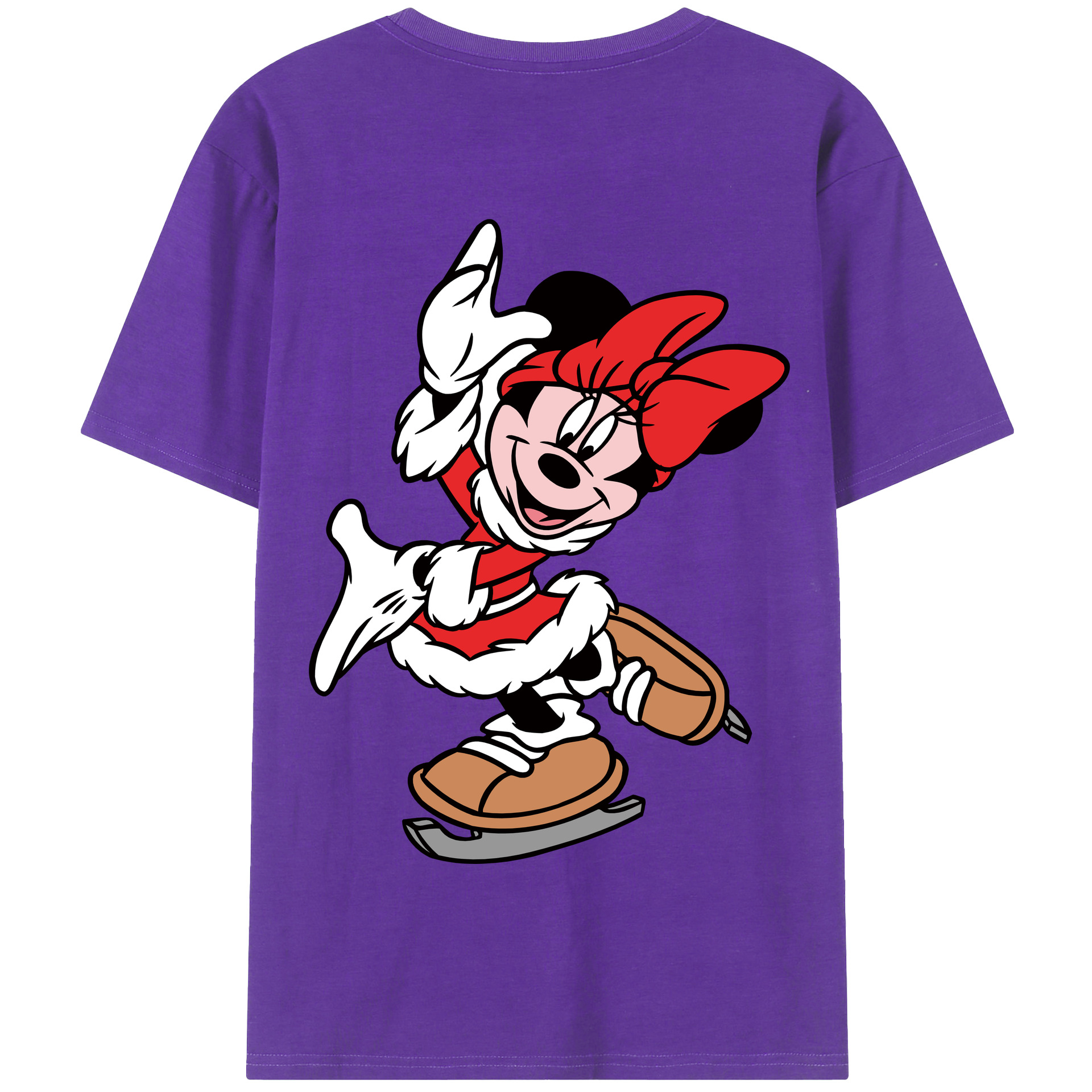 （画像用） ミッキーマウス Mickey Mouse 綿100％半袖Tシャツ（背面プリント）