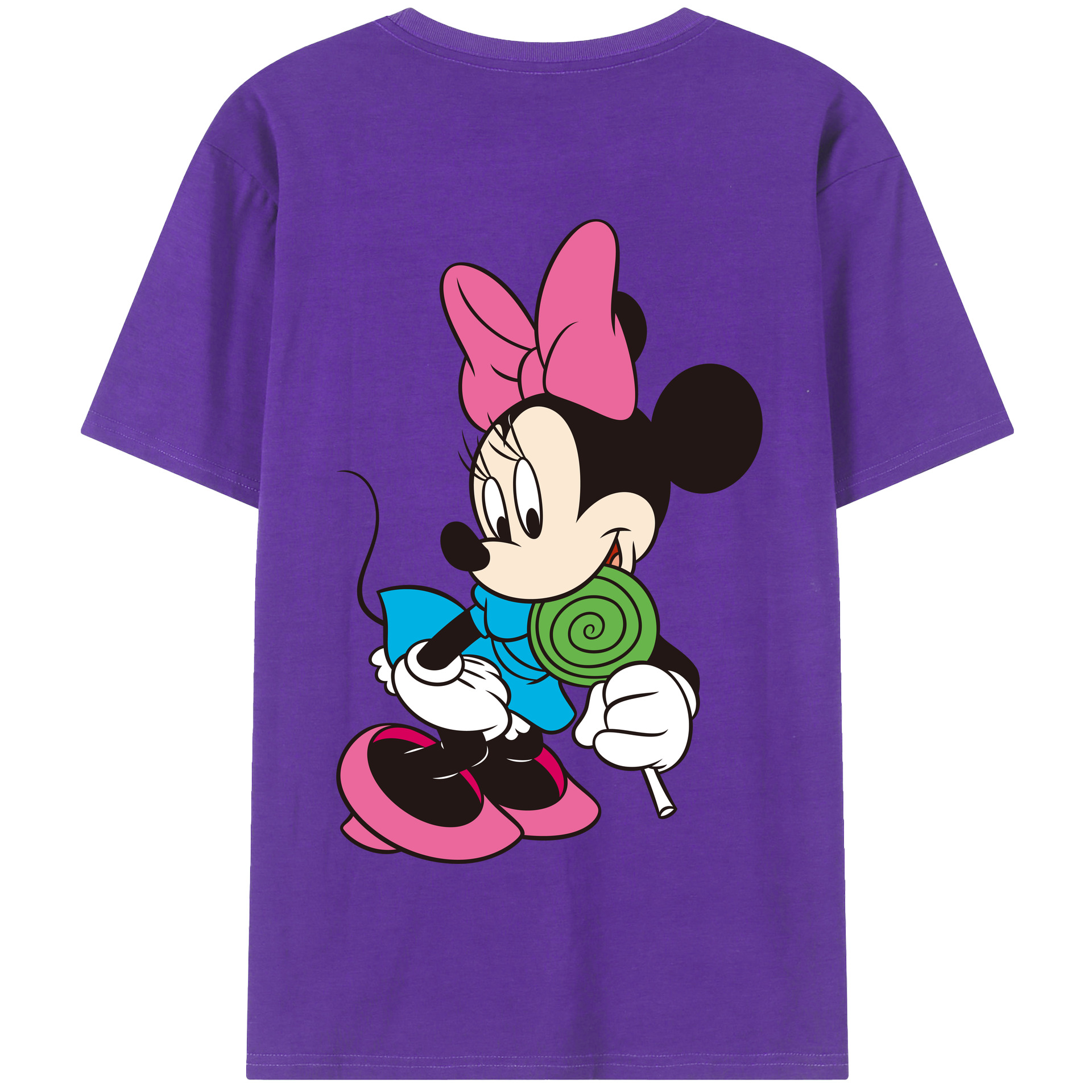 （画像用） ミッキーマウス Mickey Mouse 綿100％半袖Tシャツ（背面プリント）