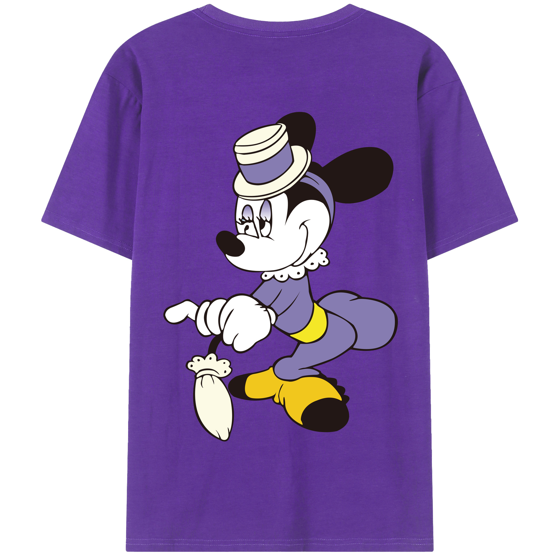 （画像用） ミッキーマウス Mickey Mouse 綿100％半袖Tシャツ（背面プリント）