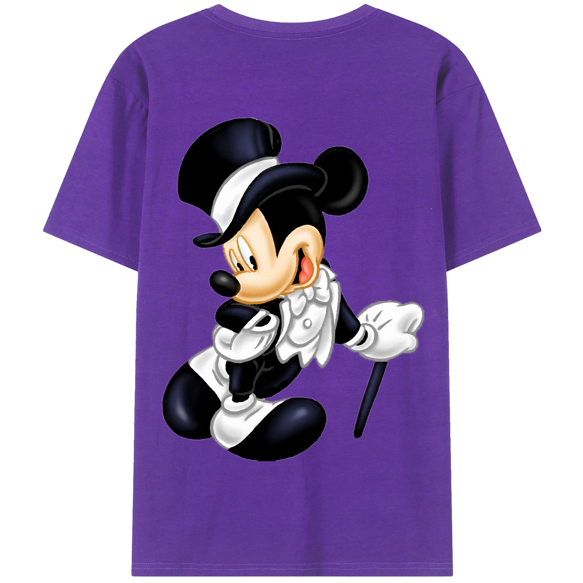 （画像用） ミッキーマウス Mickey Mouse 綿100％半袖Tシャツ（背面プリント）