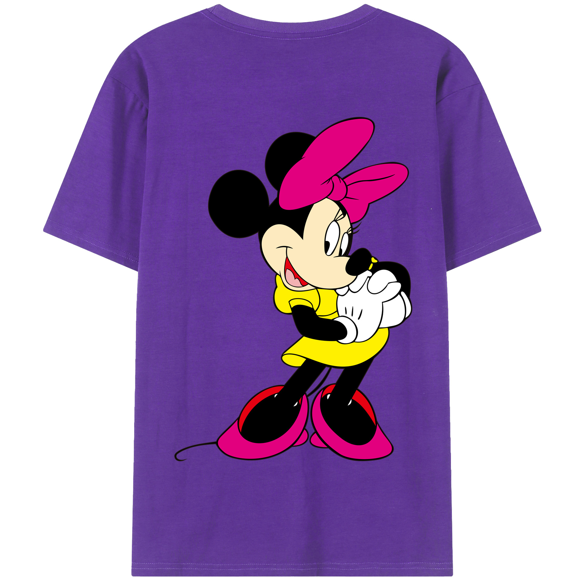 （画像用） ミッキーマウス Mickey Mouse 綿100％半袖Tシャツ（背面プリント）