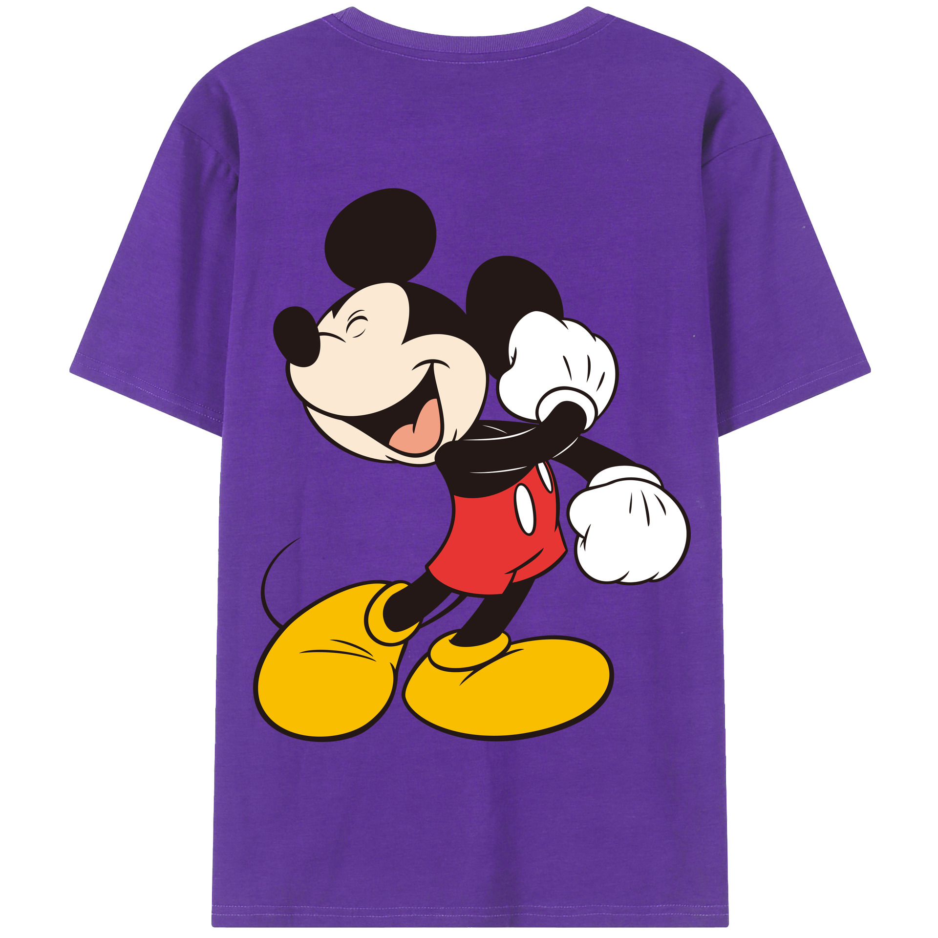 （画像用） ミッキーマウス Mickey Mouse 綿100％半袖Tシャツ（背面プリント）