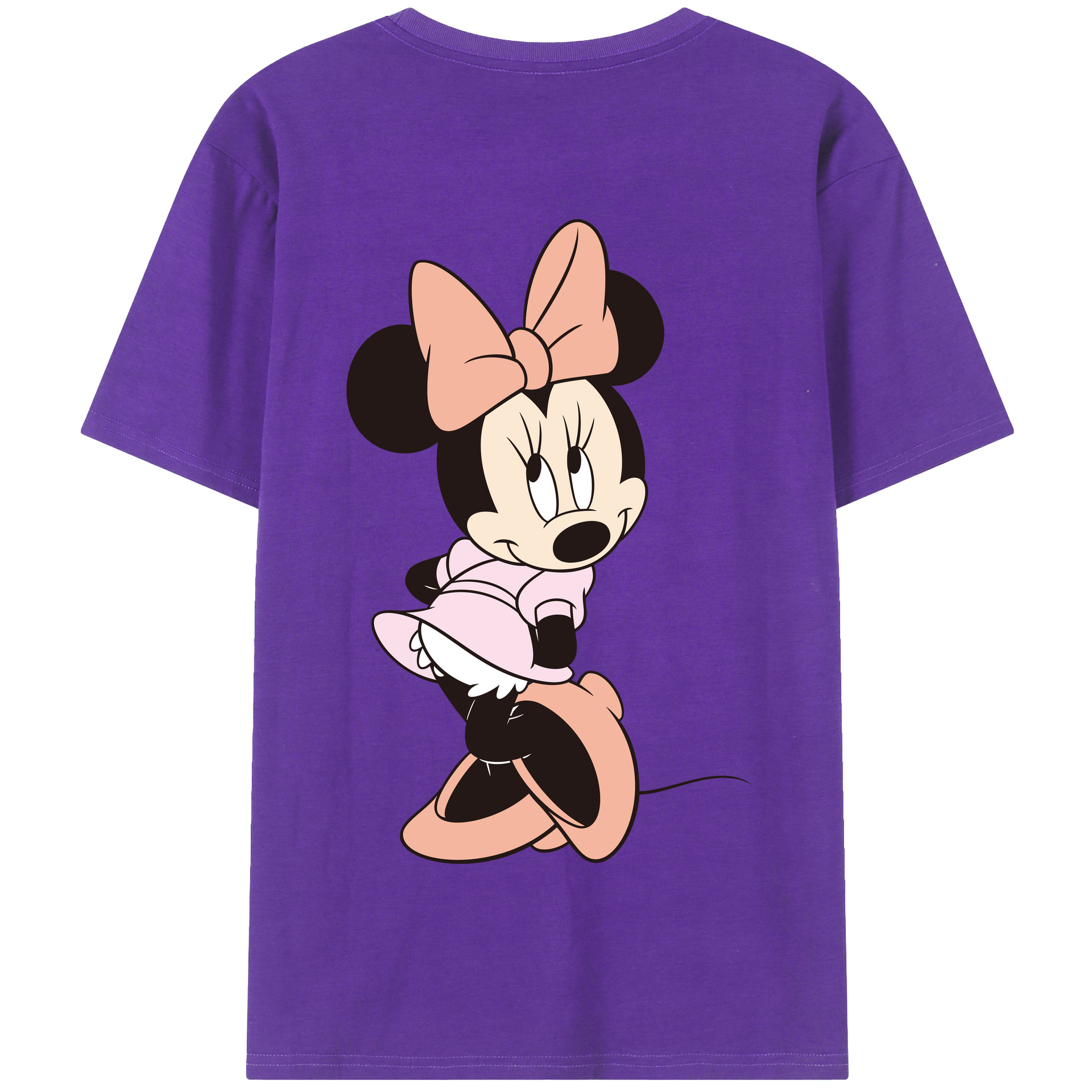 （画像用） ミッキーマウス Mickey Mouse 綿100％半袖Tシャツ（背面プリント）