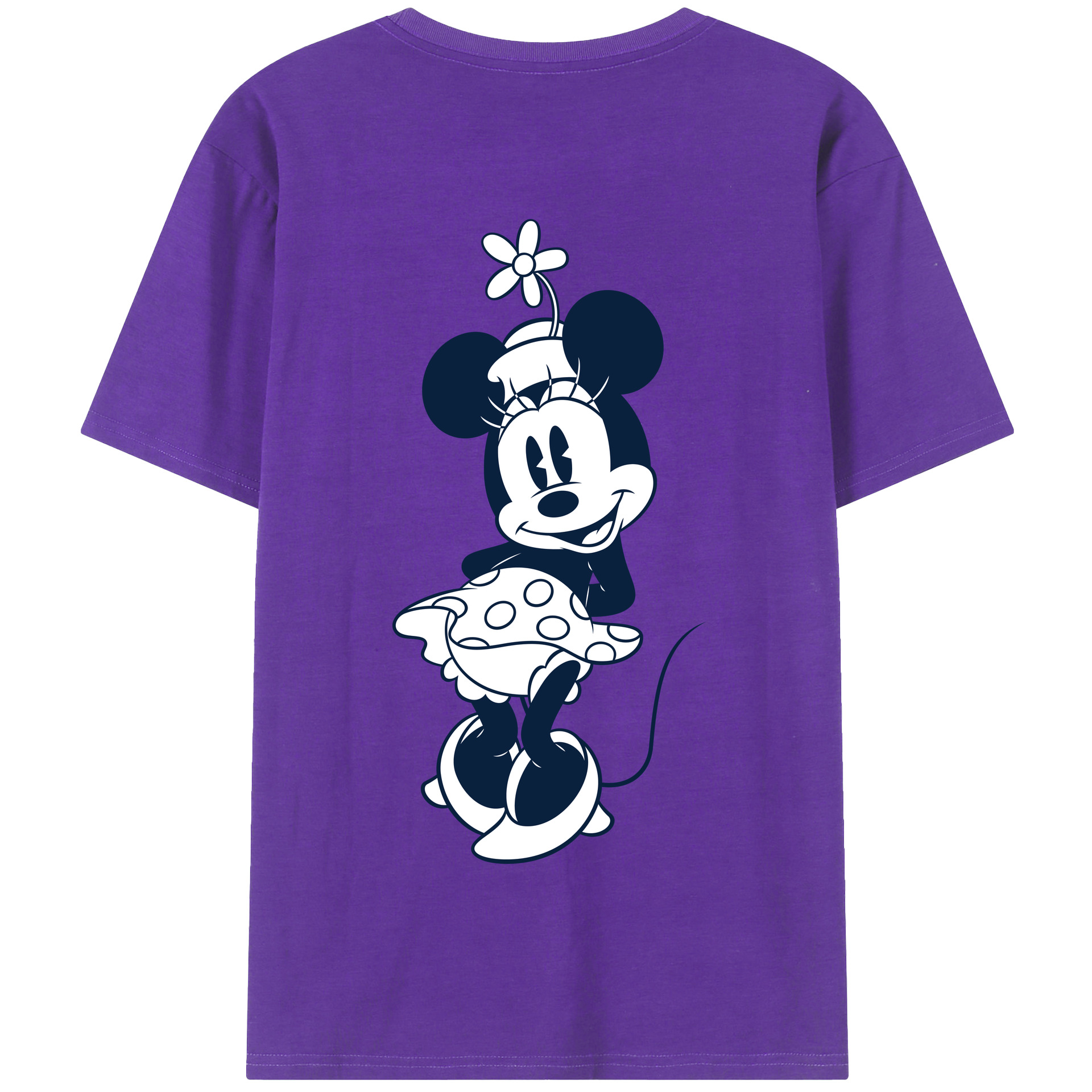 （画像用） ミッキーマウス Mickey Mouse 綿100％半袖Tシャツ（背面プリント）