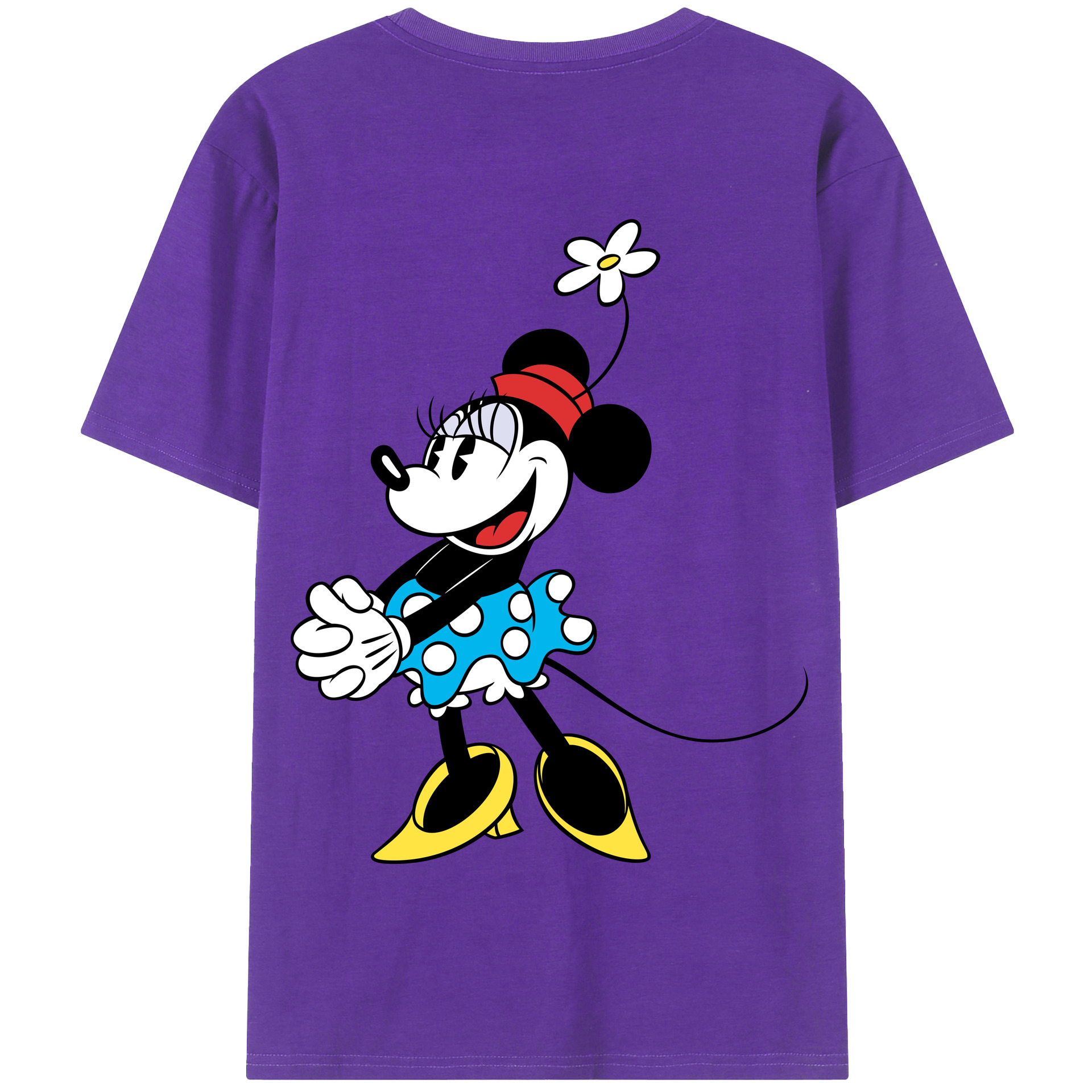 （画像用） ミッキーマウス Mickey Mouse 綿100％半袖Tシャツ（背面プリント）
