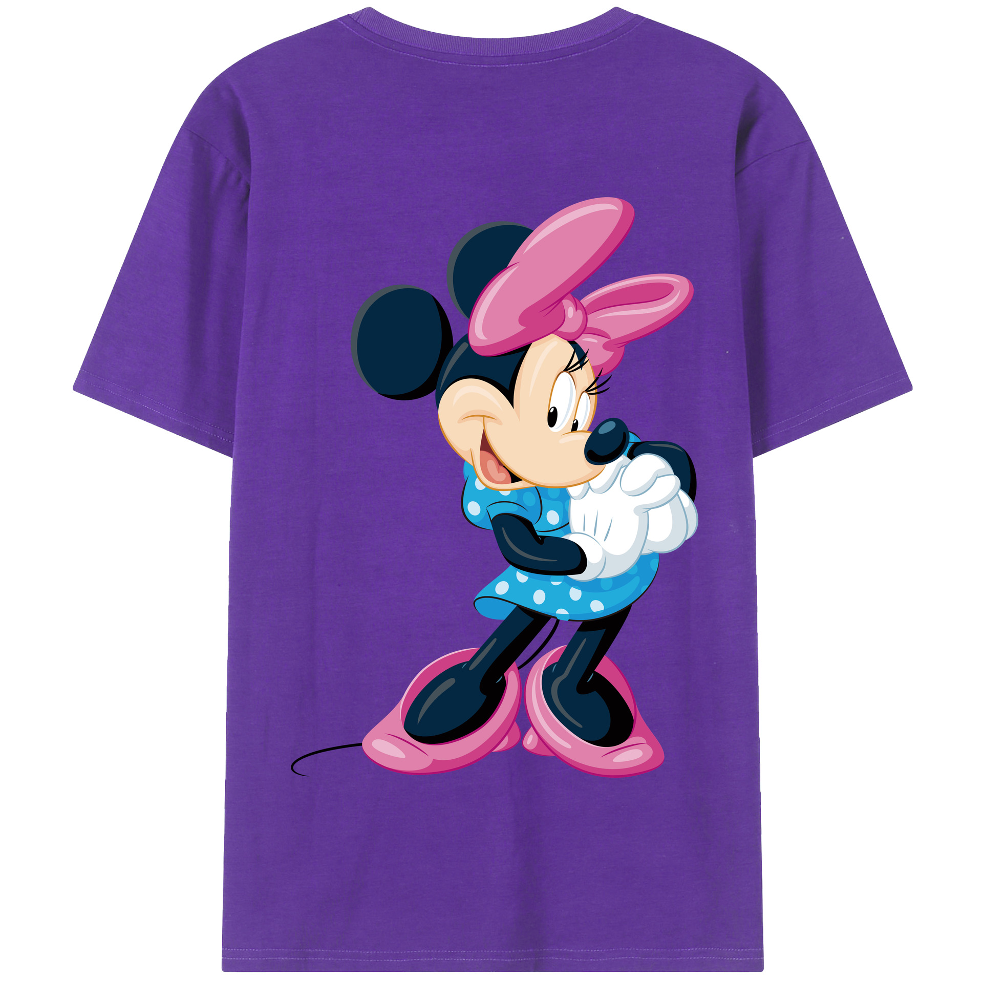 （画像用） ミッキーマウス Mickey Mouse 綿100％半袖Tシャツ（背面プリント）