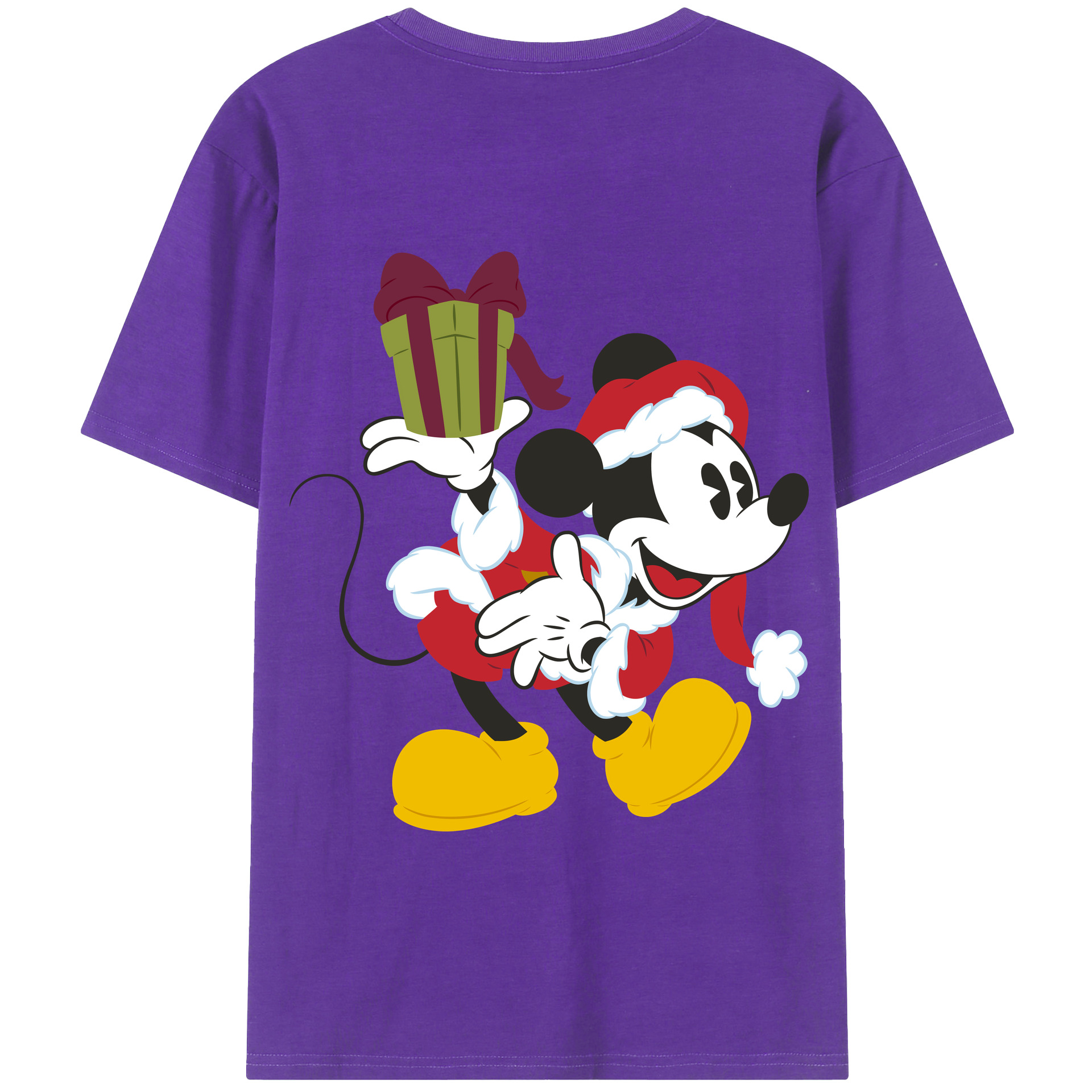 （画像用） ミッキーマウス Mickey Mouse 綿100％半袖Tシャツ（背面プリント）