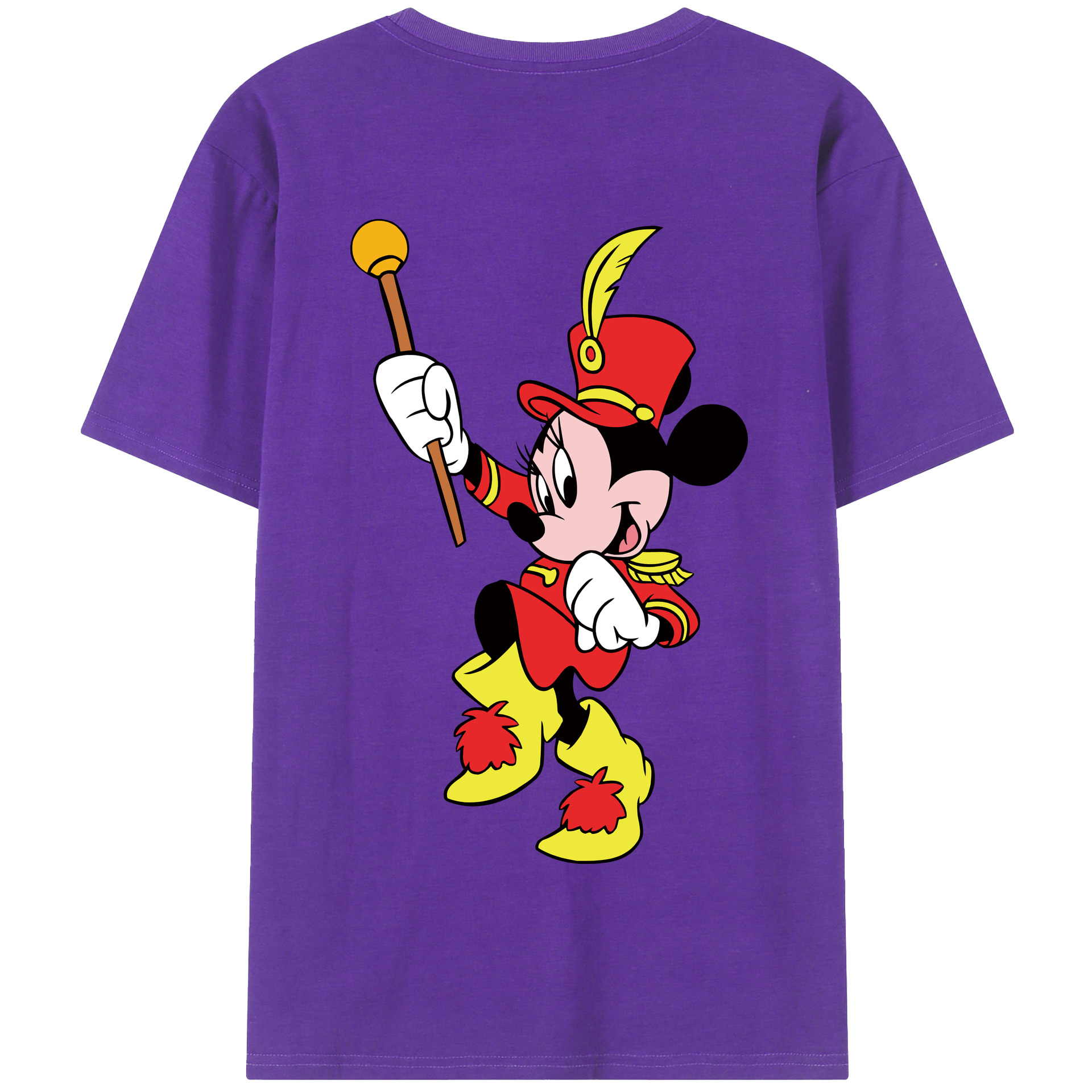 （画像用） ミッキーマウス Mickey Mouse 綿100％半袖Tシャツ（背面プリント）