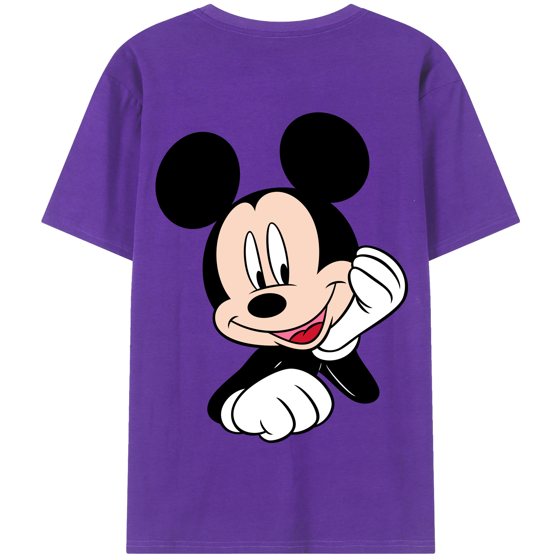 （画像用） ミッキーマウス Mickey Mouse 綿100％半袖Tシャツ（背面プリント）