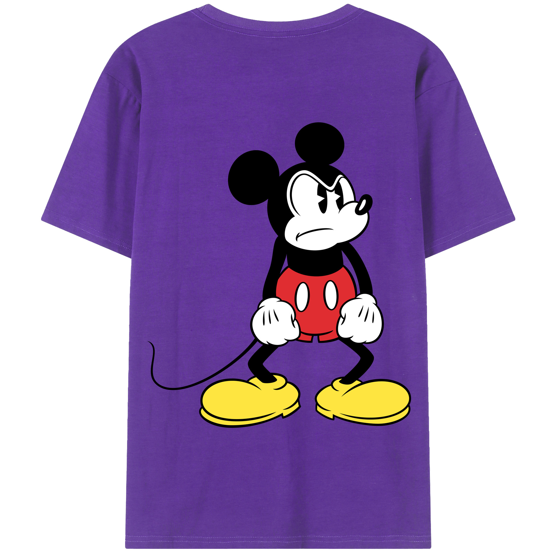 （画像用） ミッキーマウス Mickey Mouse 綿100％半袖Tシャツ（背面プリント）