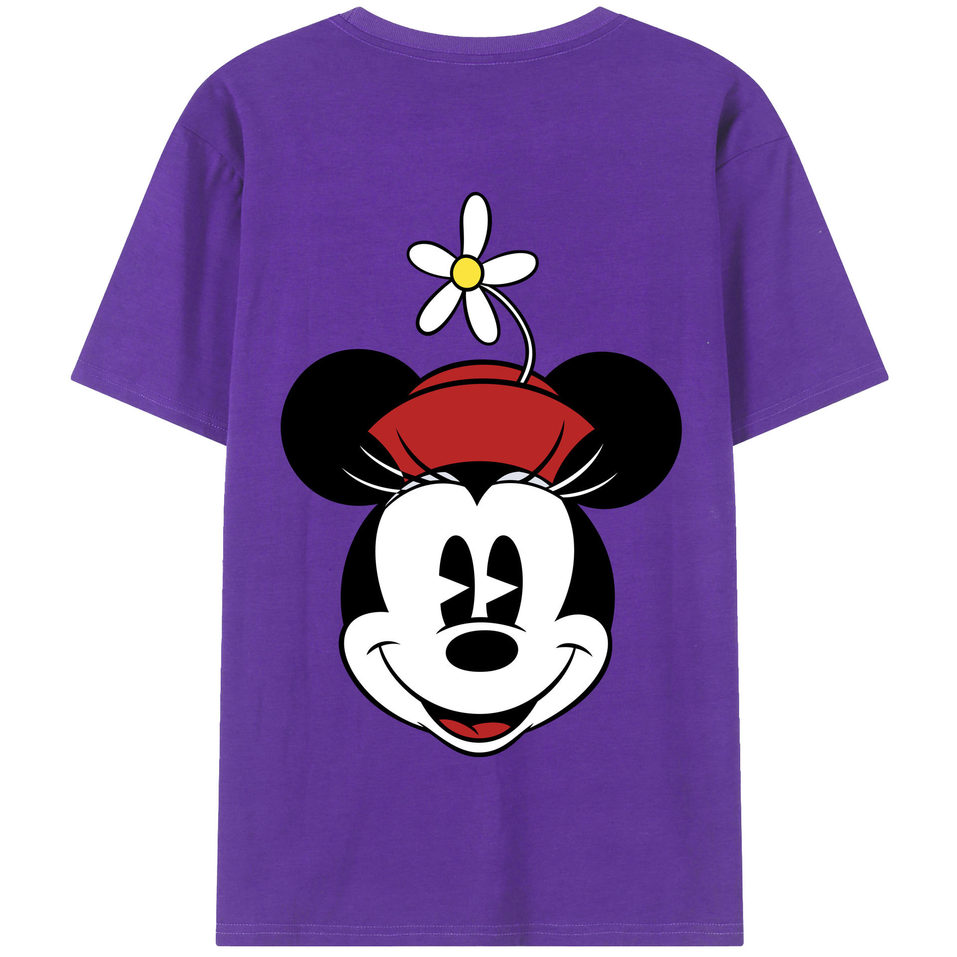 （画像用） ミッキーマウス Mickey Mouse 綿100％半袖Tシャツ（背面プリント）