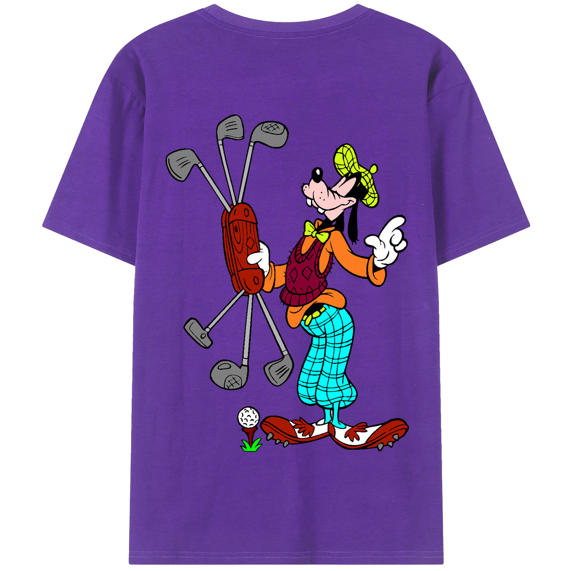 （画像用） ミッキーマウス Mickey Mouse 綿100％半袖Tシャツ（背面プリント）
