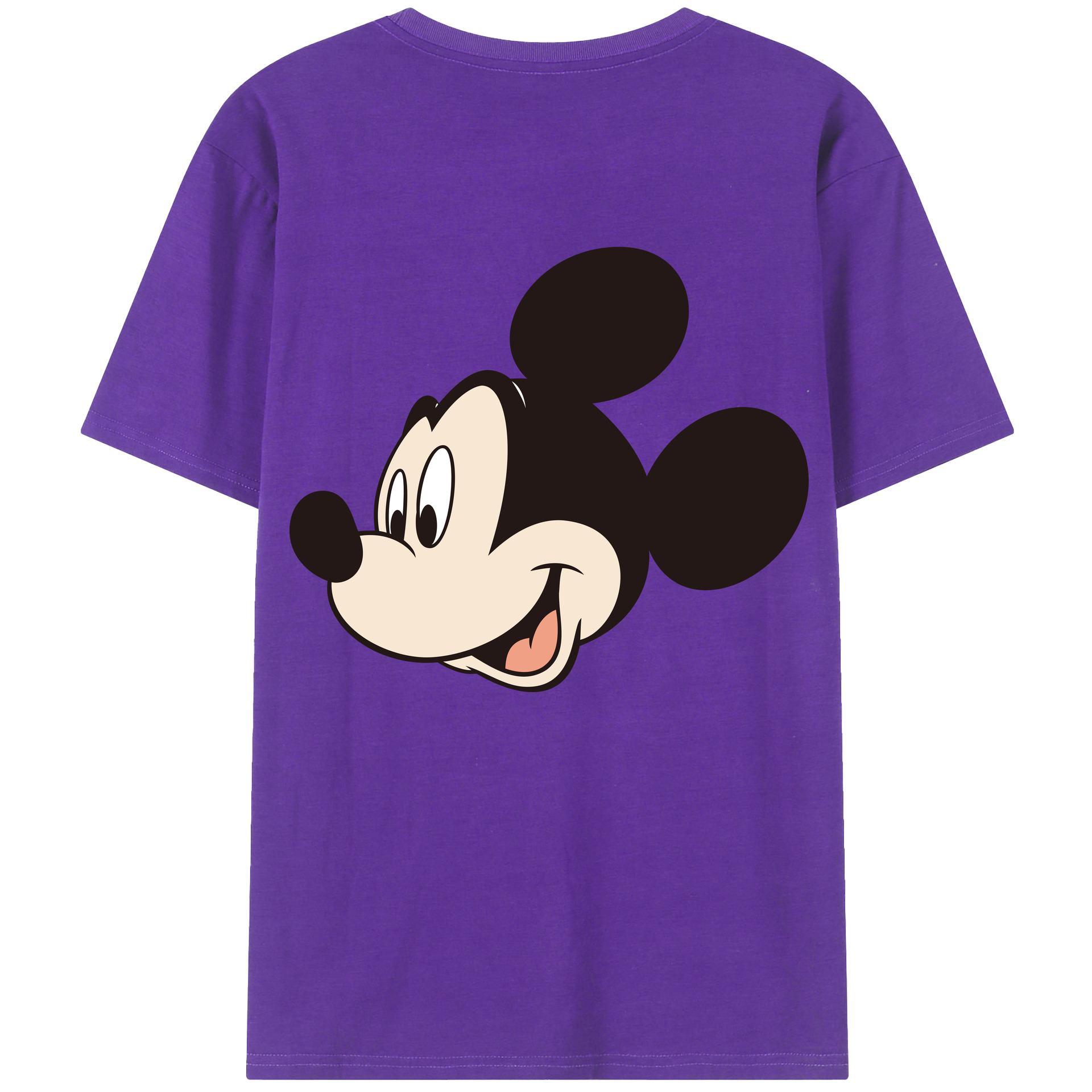 （画像用） ミッキーマウス Mickey Mouse 綿100％半袖Tシャツ（背面プリント）