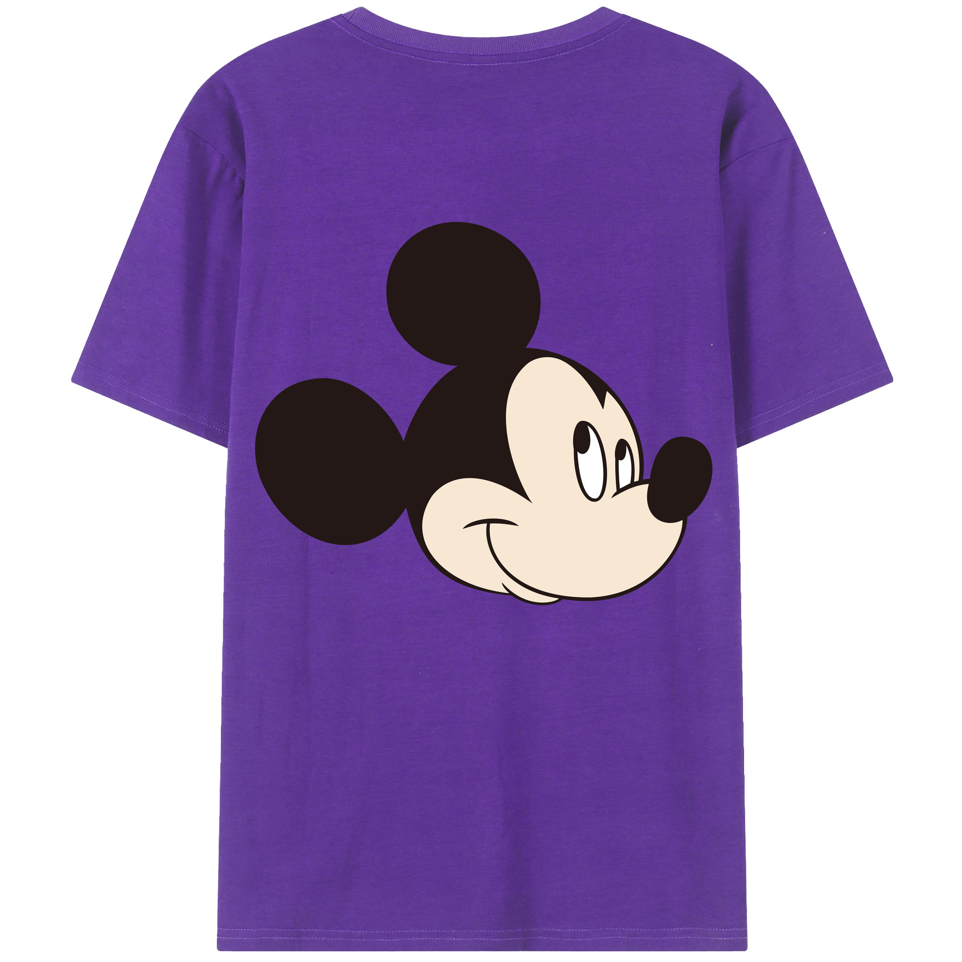 （画像用） ミッキーマウス Mickey Mouse 綿100％半袖Tシャツ（背面プリント）