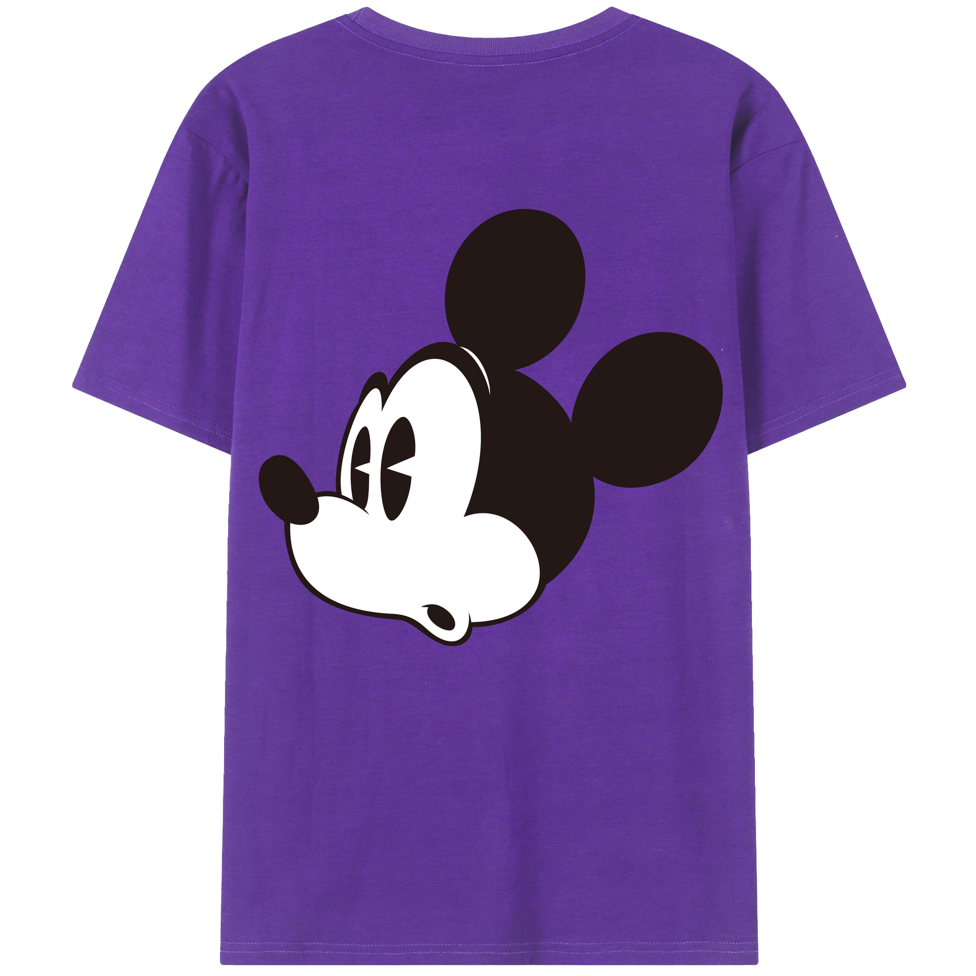 （画像用） ミッキーマウス Mickey Mouse 綿100％半袖Tシャツ（背面プリント）