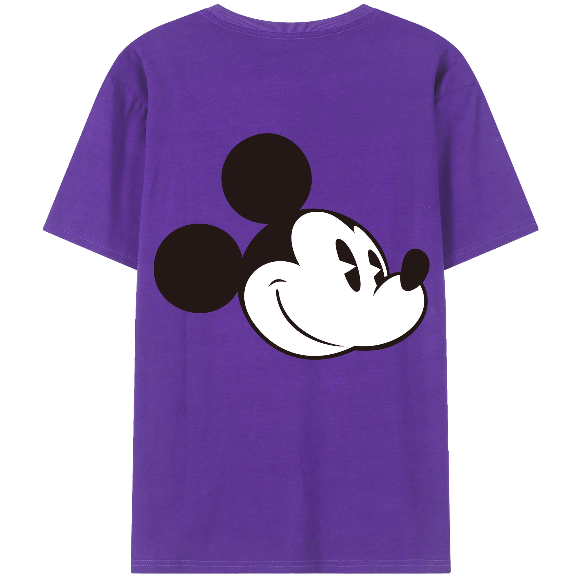（画像用） ミッキーマウス Mickey Mouse 綿100％半袖Tシャツ（背面プリント）