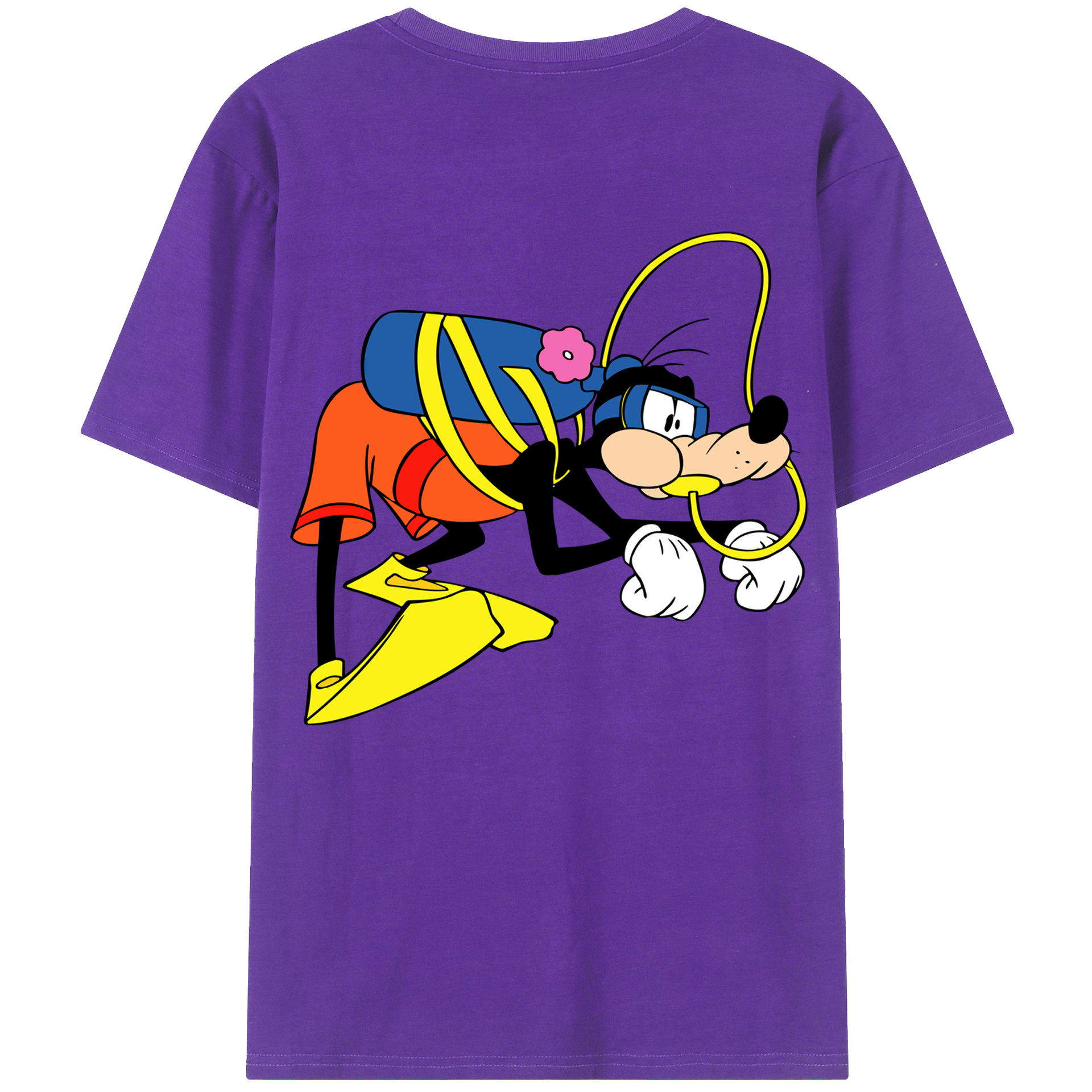 （画像用） ミッキーマウス Mickey Mouse 綿100％半袖Tシャツ（背面プリント）