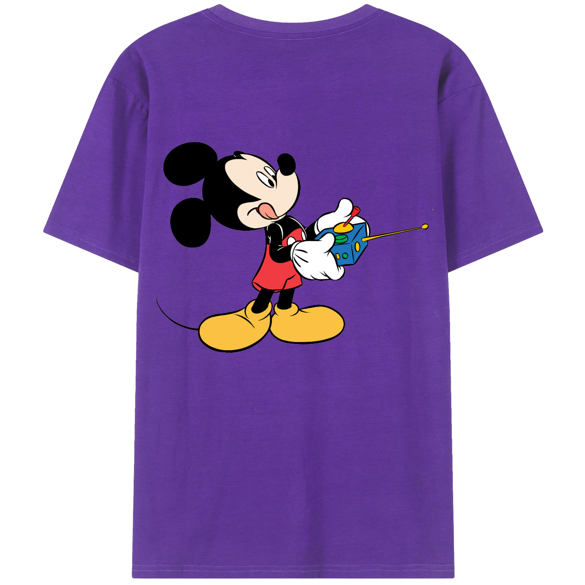 （画像用） ミッキーマウス Mickey Mouse 綿100％半袖Tシャツ（背面プリント）