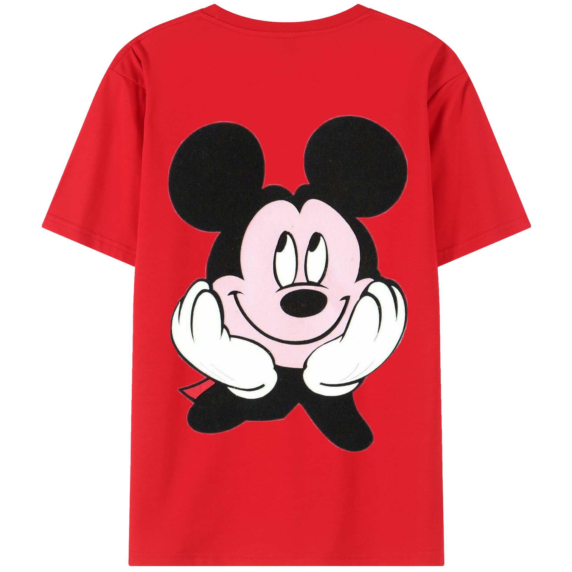 （画像用） ミッキーマウス Mickey Mouse 綿100％半袖Tシャツ（背面プリント）
