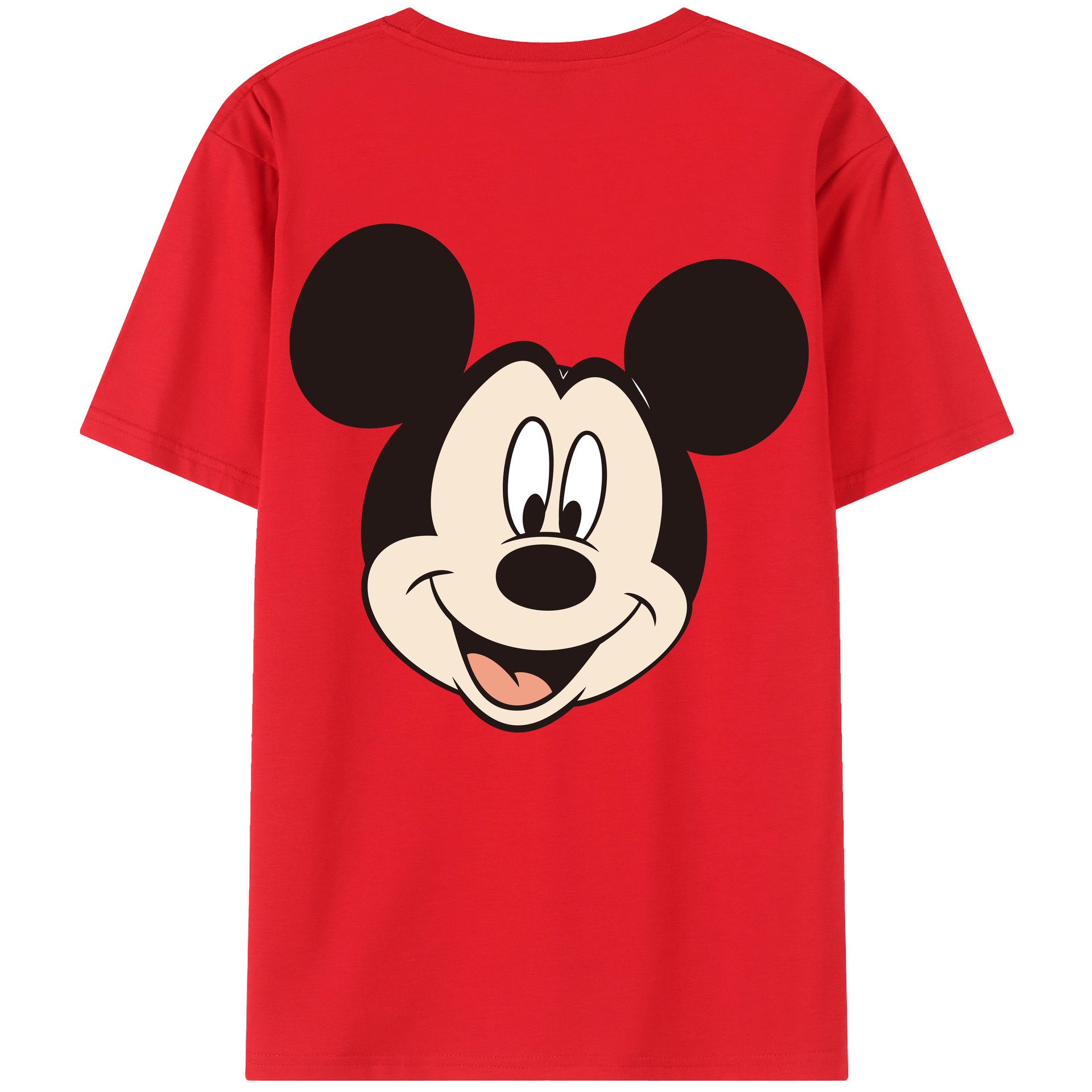 （画像用） ミッキーマウス Mickey Mouse 綿100％半袖Tシャツ（背面プリント）