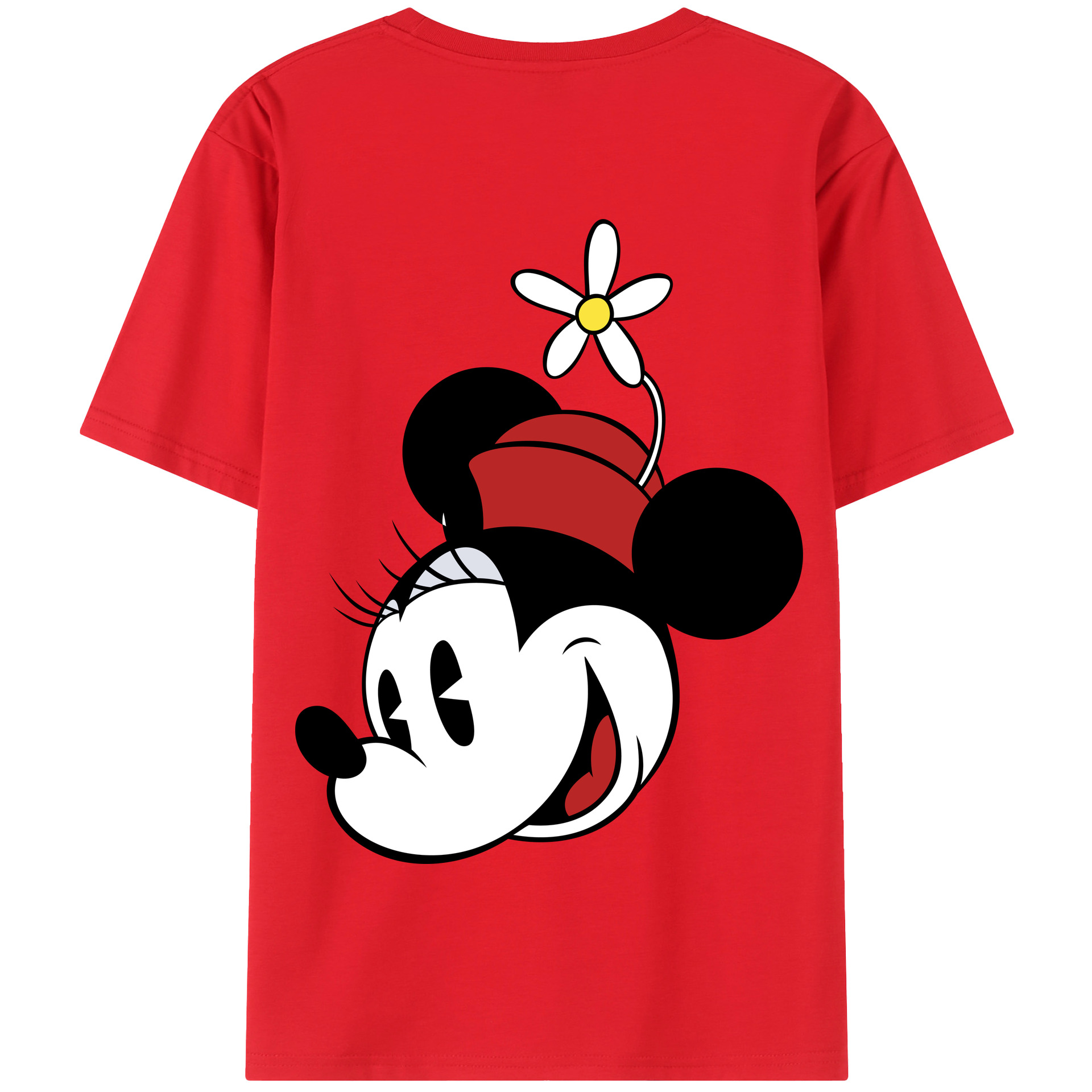 （画像用） ミッキーマウス Mickey Mouse 綿100％半袖Tシャツ（背面プリント）