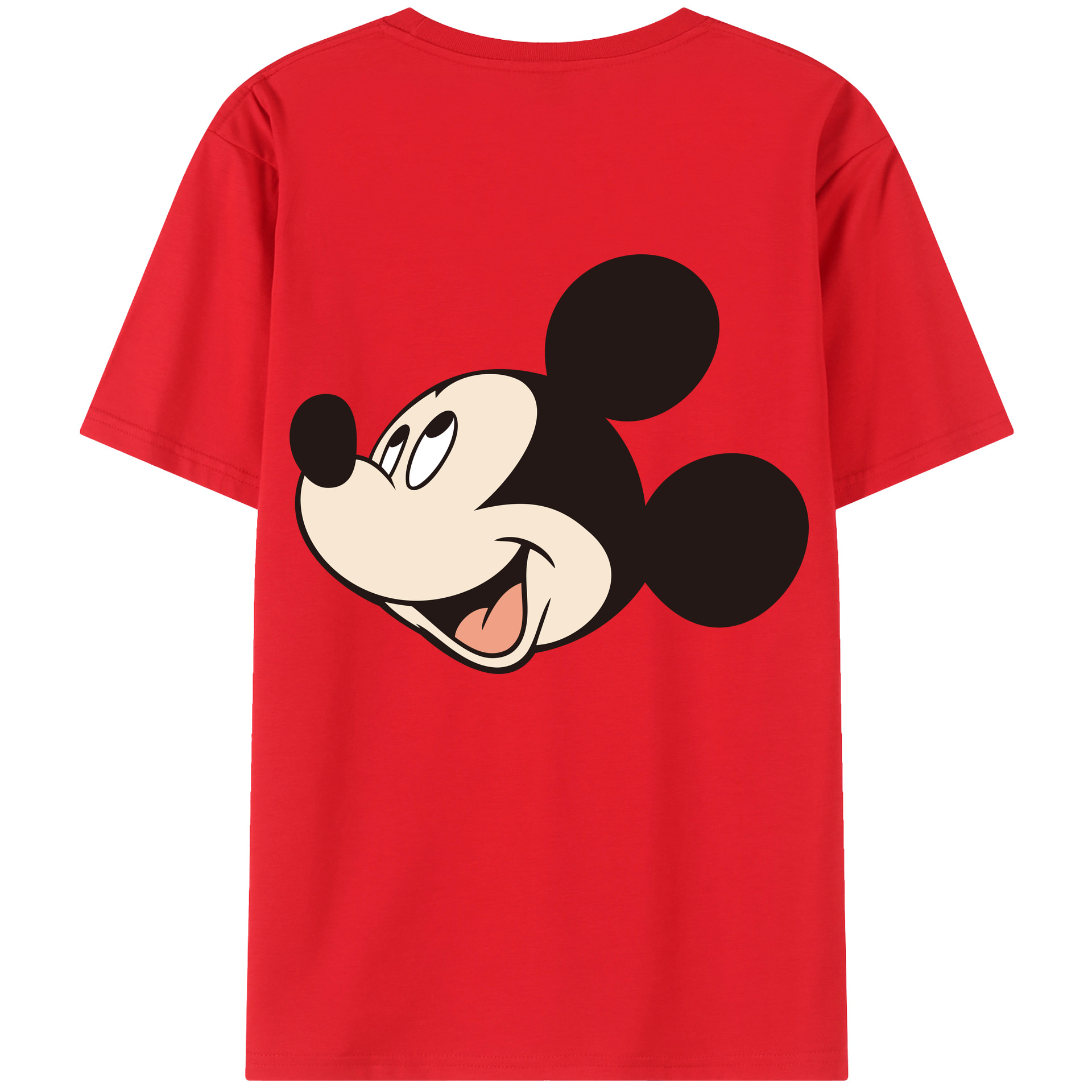 （画像用） ミッキーマウス Mickey Mouse 綿100％半袖Tシャツ（背面プリント）