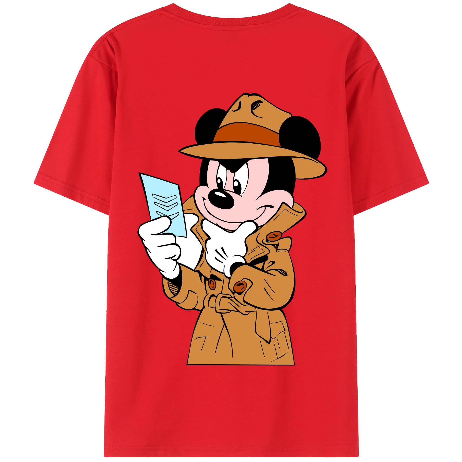（画像用） ミッキーマウス Mickey Mouse 綿100％半袖Tシャツ（背面プリント）