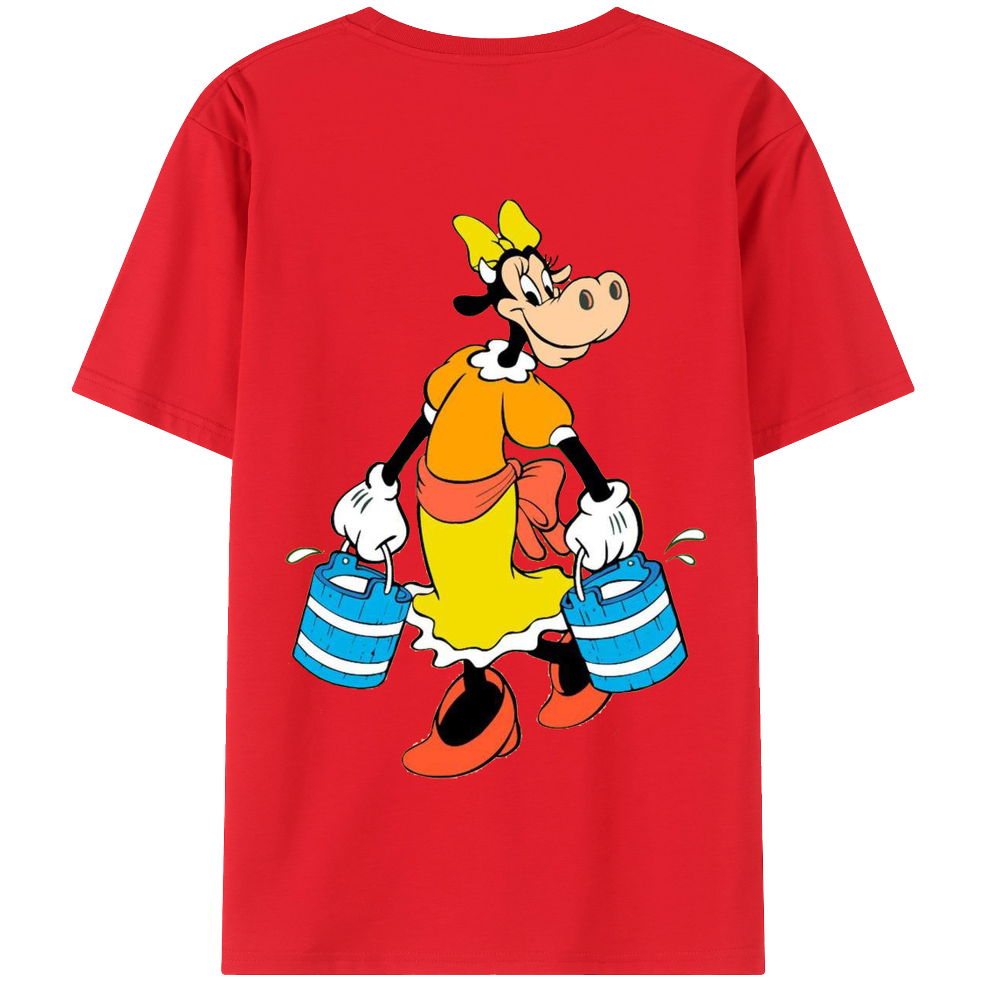 （画像用） ミッキーマウス Mickey Mouse 綿100％半袖Tシャツ（背面プリント）
