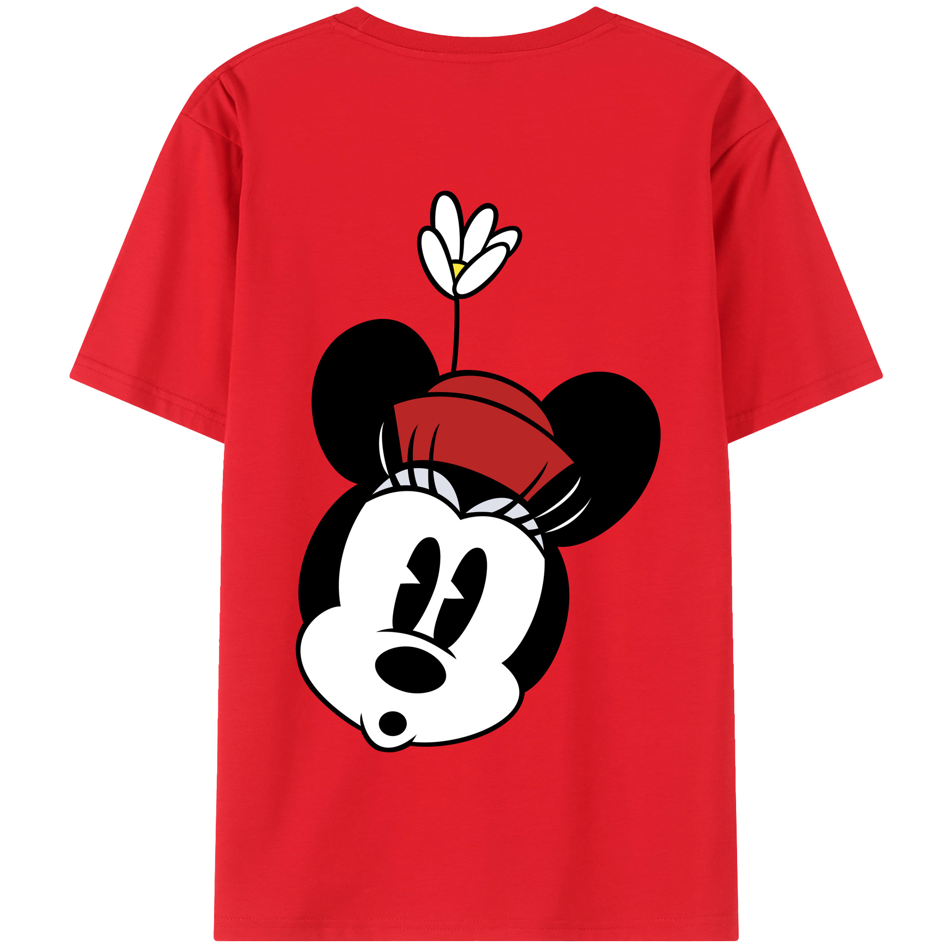 （画像用） ミッキーマウス Mickey Mouse 綿100％半袖Tシャツ（背面プリント）