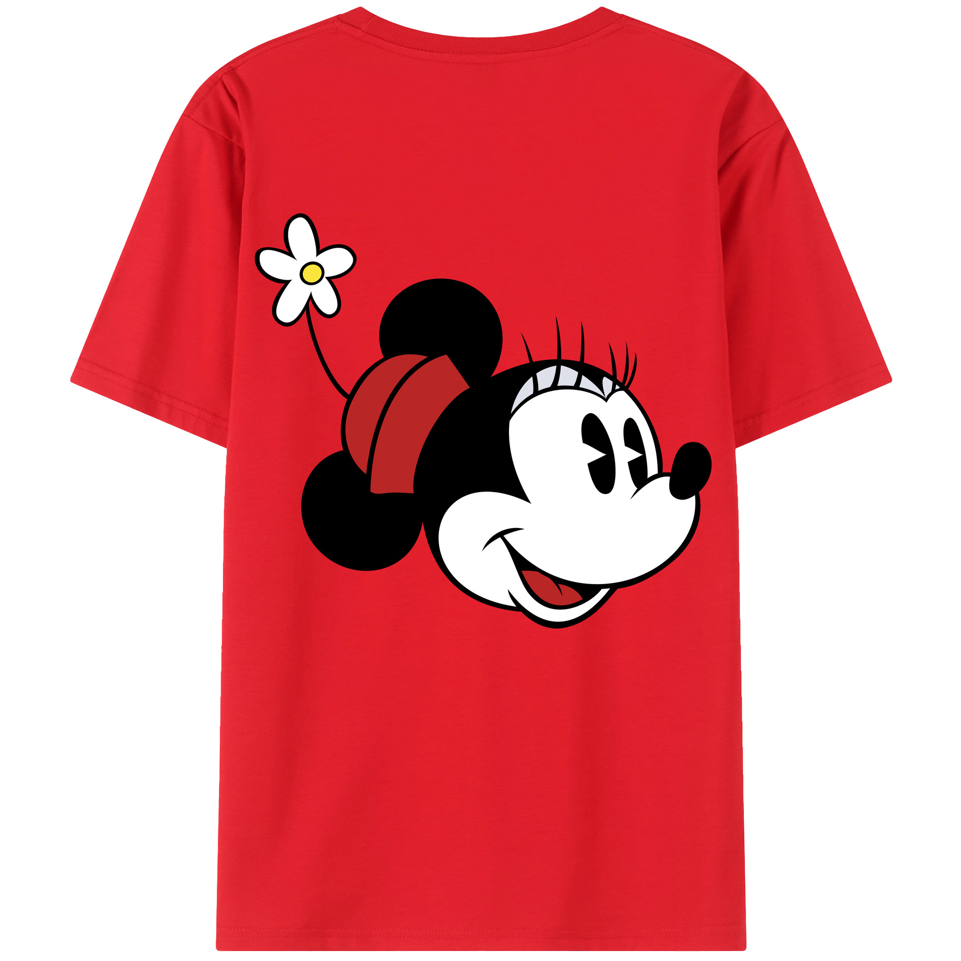 （画像用） ミッキーマウス Mickey Mouse 綿100％半袖Tシャツ（背面プリント）