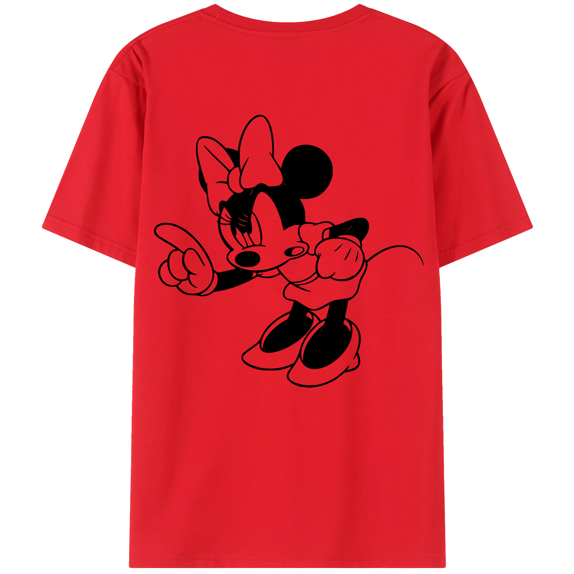 （画像用） ミッキーマウス Mickey Mouse 綿100％半袖Tシャツ（背面プリント）