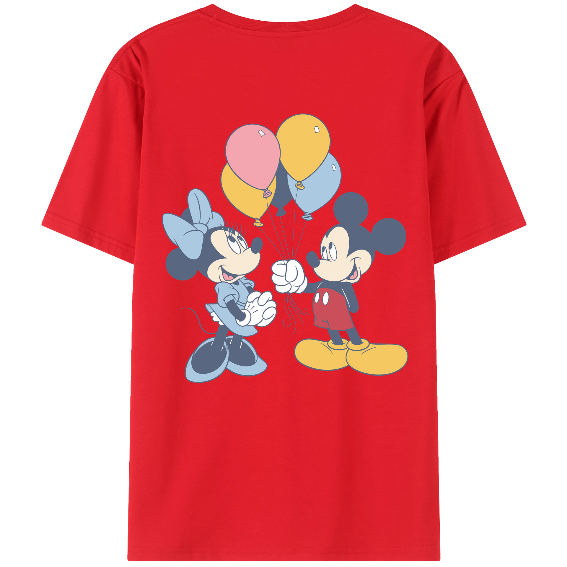 （画像用） ミッキーマウス Mickey Mouse 綿100％半袖Tシャツ（背面プリント）
