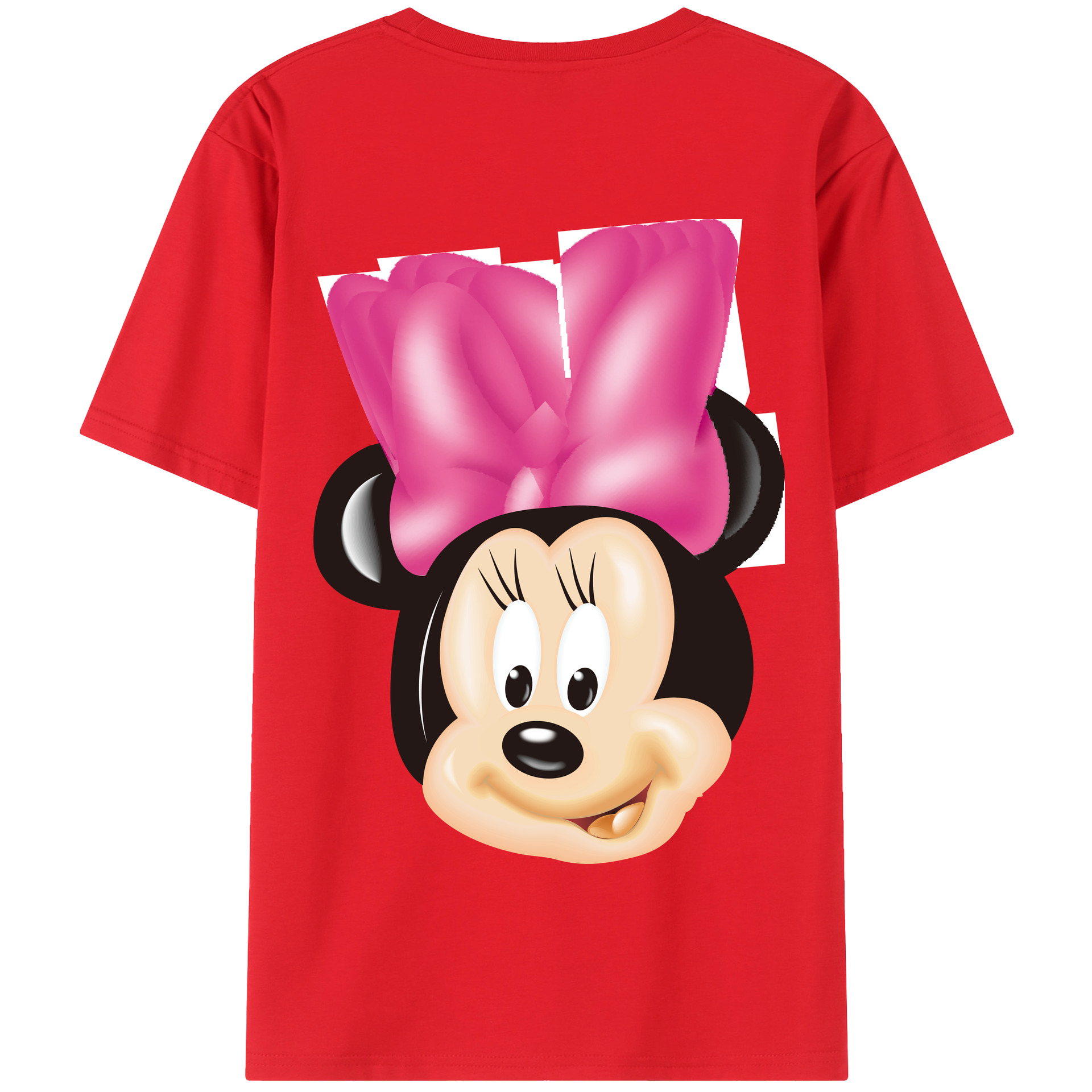 （画像用） ミッキーマウス Mickey Mouse 綿100％半袖Tシャツ（背面プリント）